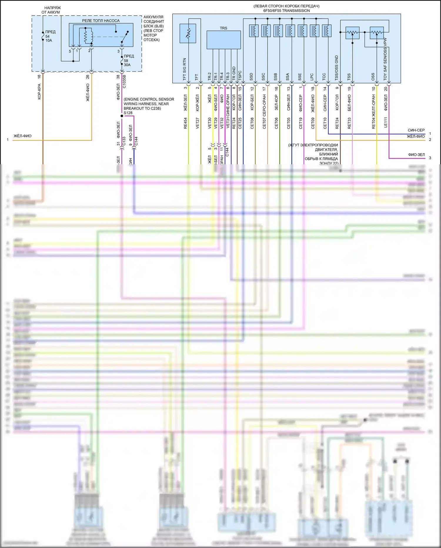 Edge Ford II (2015-2018): Электросхема двигателя 3.5l (4 из 7) 