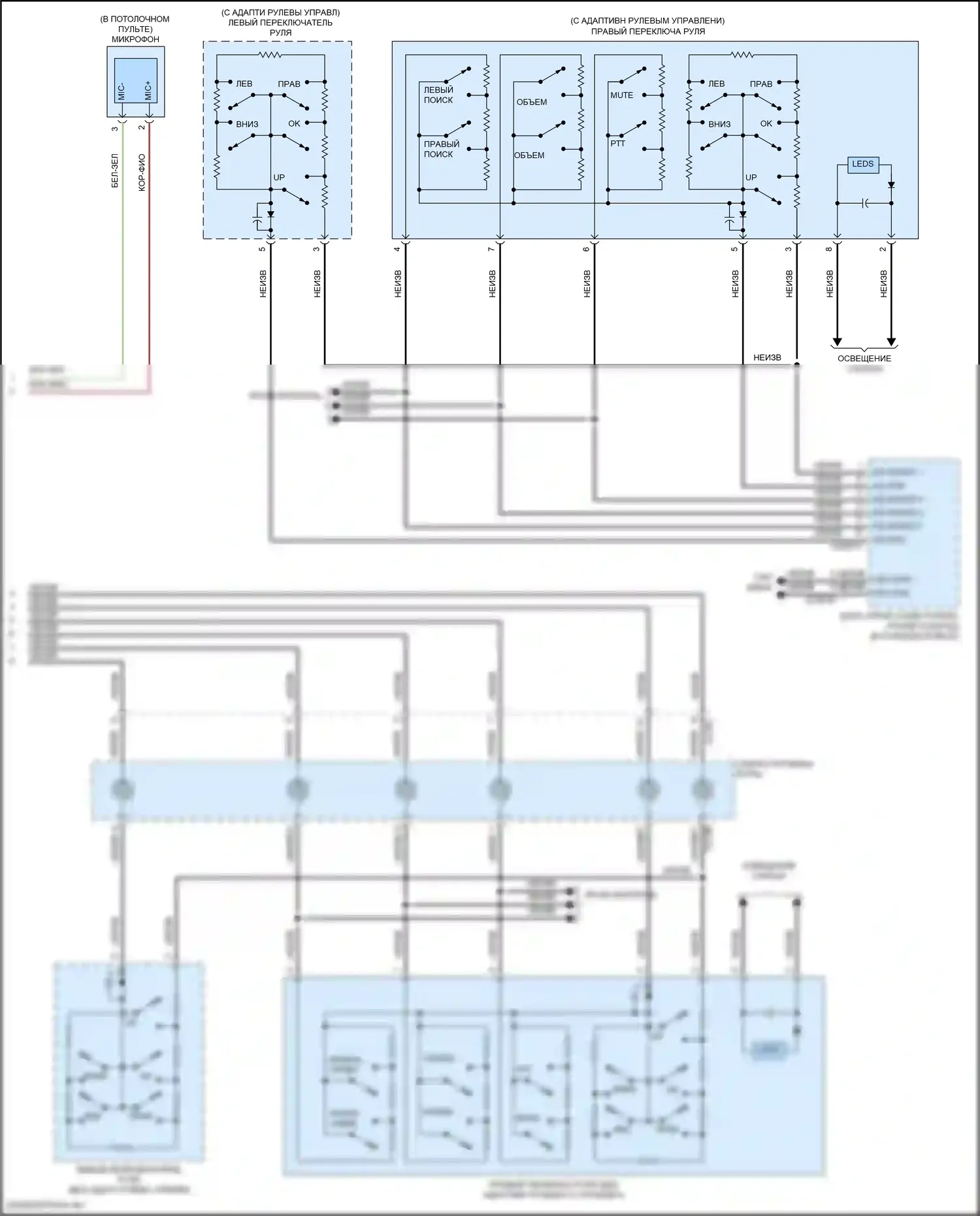 Edge Ford II (2015-2018): Электросхема магнитола, без сенсорного экрана (4 из 4) 