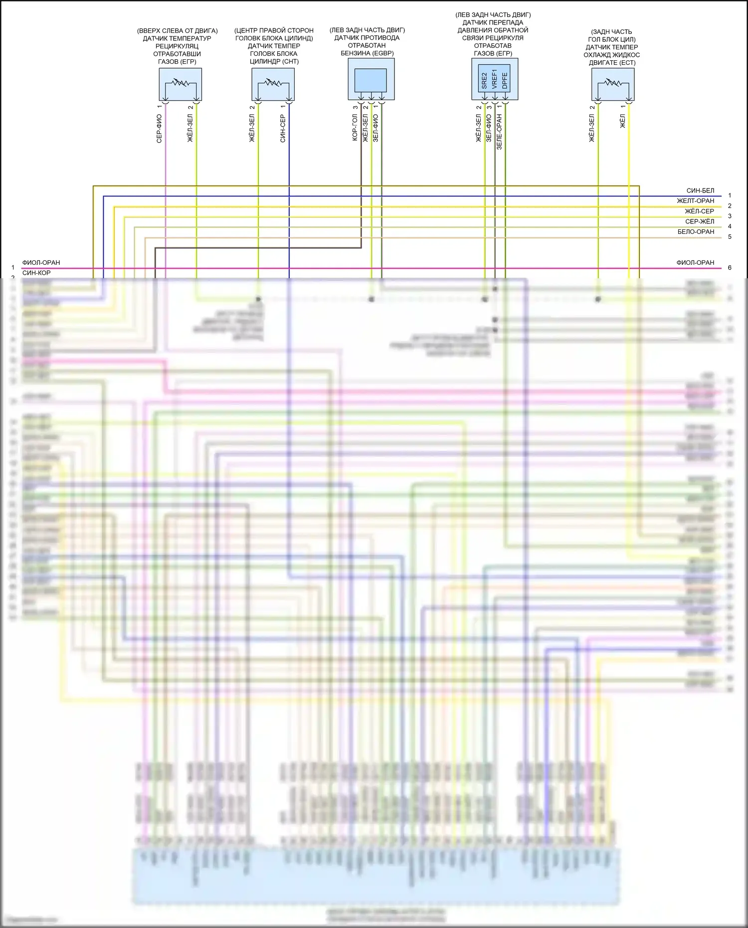Edge Ford III (2023-2024): Электросхема двигателя 2.0л турбо (7 из 9) 