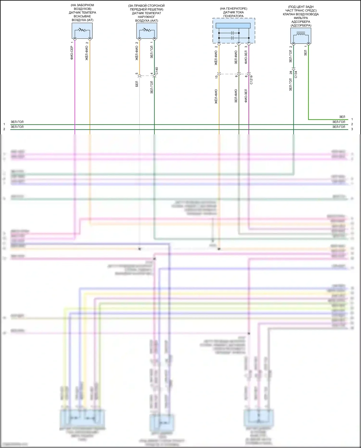 Edge Ford III (2023-2024): Электросхема двигателя 2.7л турбо (2 из 11) 