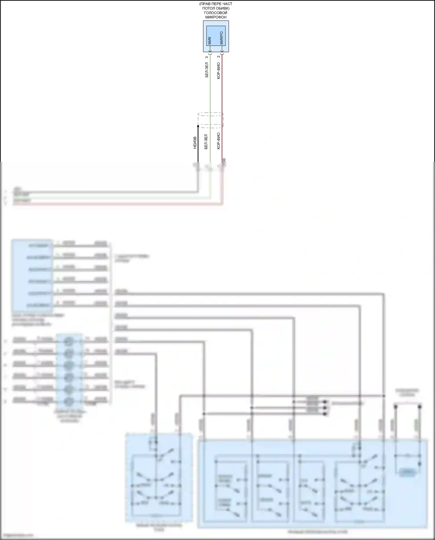 Edge Ford III (2023-2024): Электросхема магнитолы, 12 динамиков (5 из 5) 