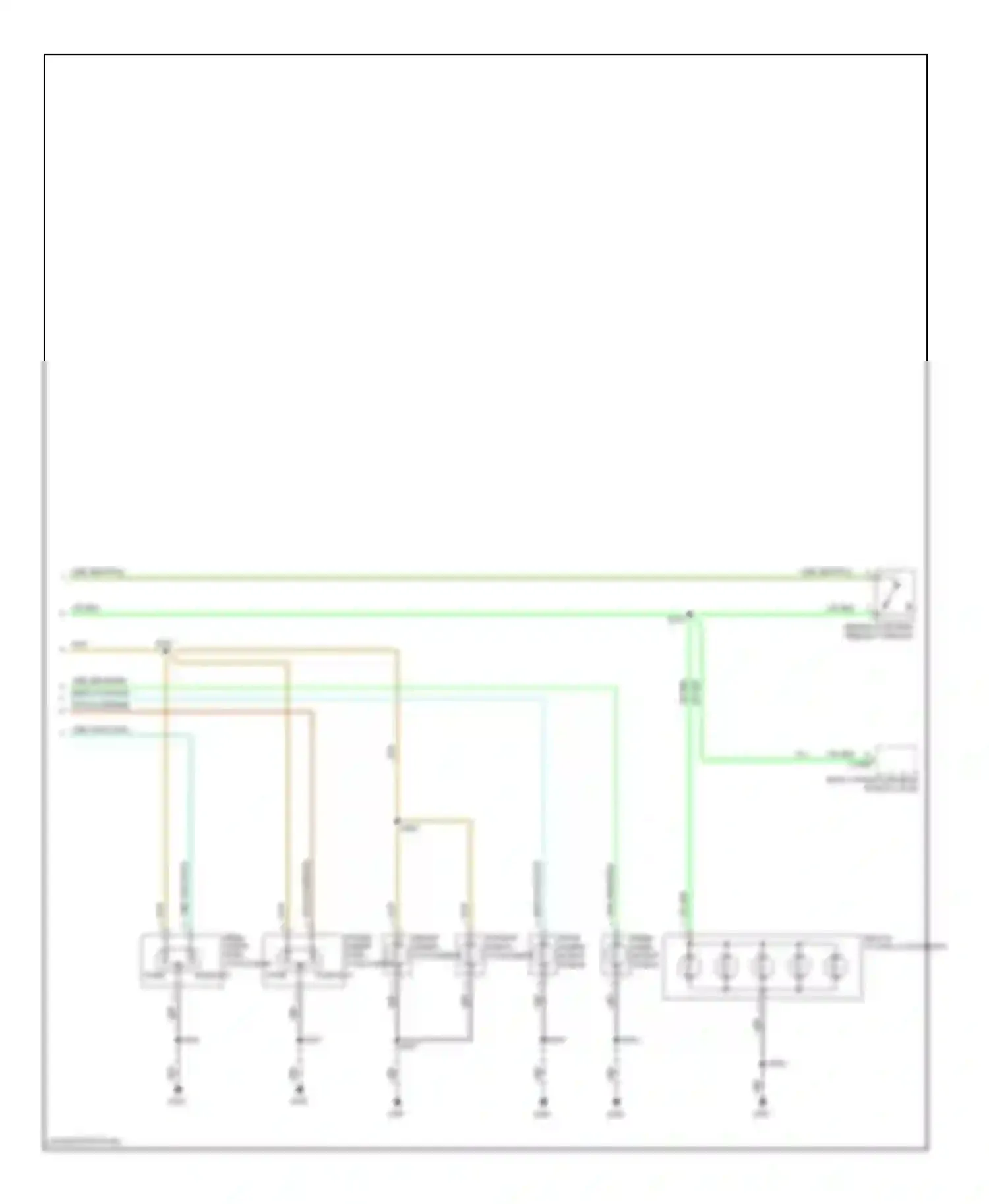 Escape Ford I рестайлинг (2004-2007): Электросхема фар и фонарей и разъема прицепа, гибридная (2 из 2) 