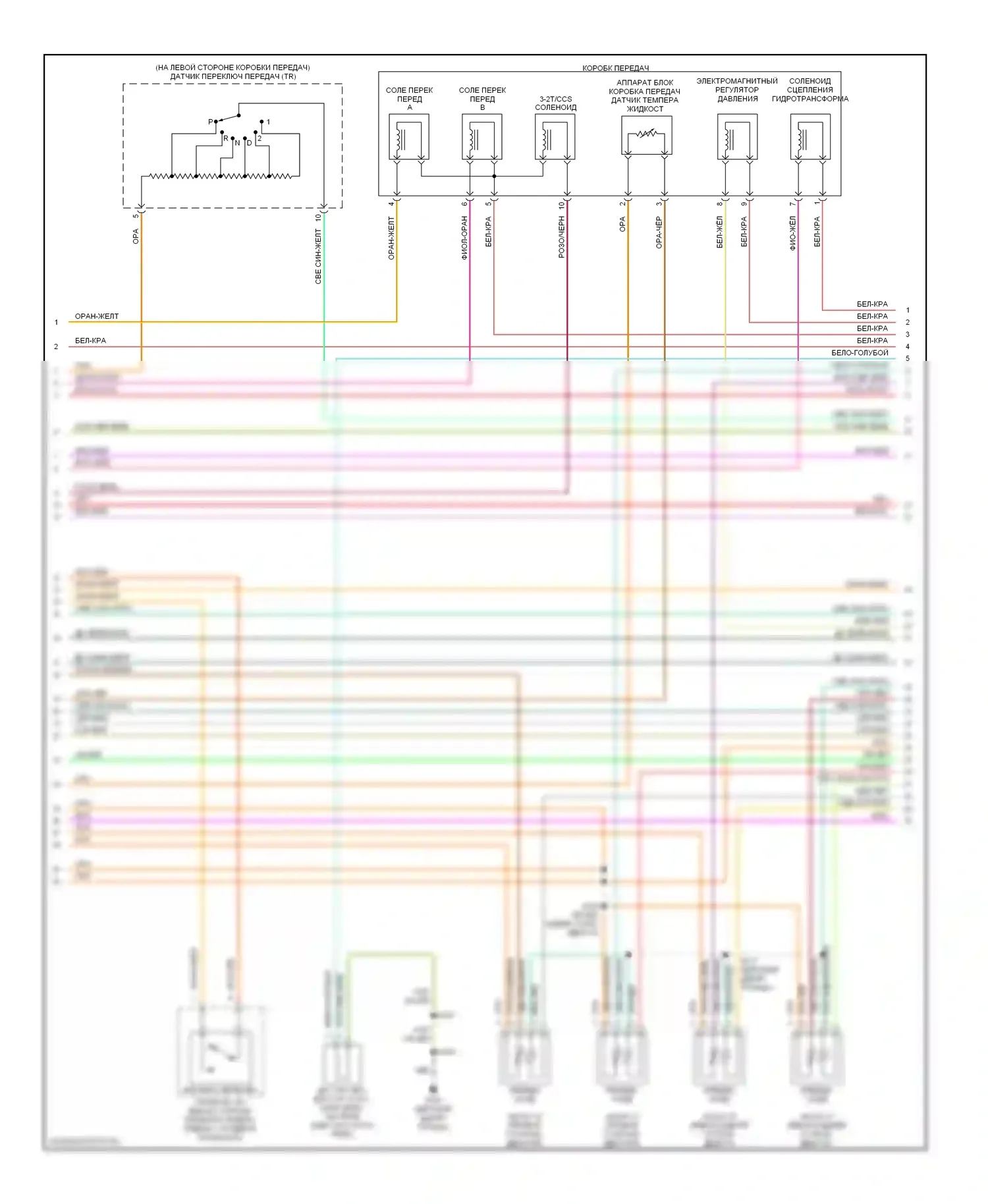 Escape Ford I (2000-2004): Электросхема двигателя 3.0ls (3 из 4) 