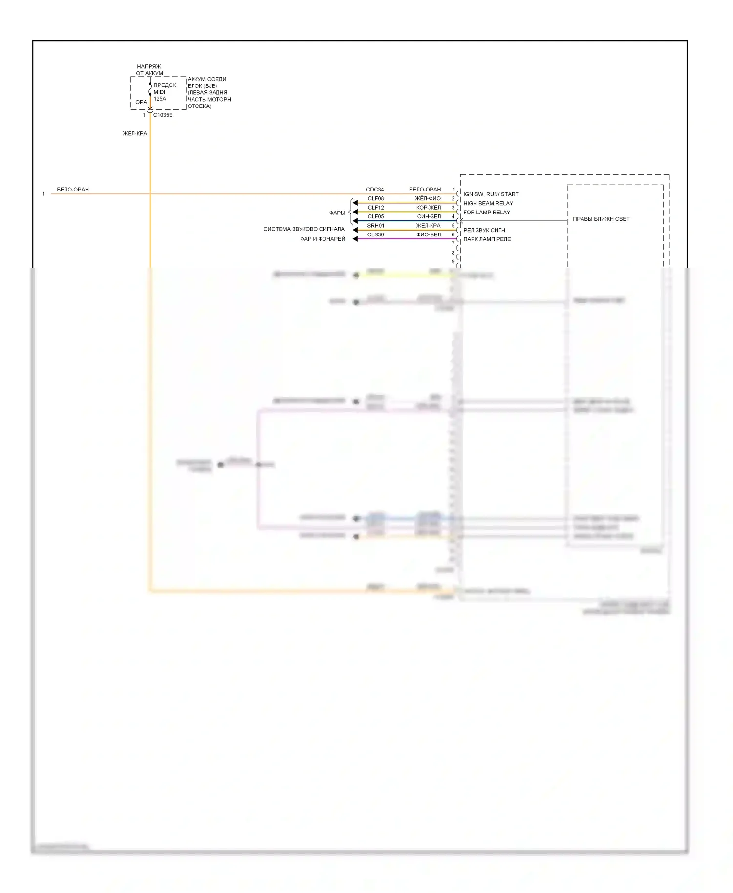 Escape Ford II (2007-2012): Электросхема блоков управления кузовом, гибридная (3 из 3) 