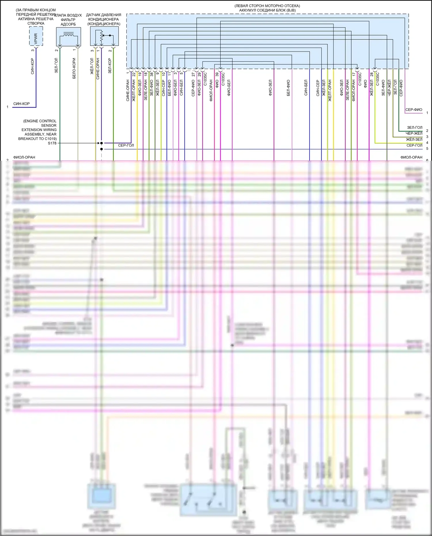 Escape Ford III рестайлинг (2015-2019): Электросхема двигателя 1.5л турбо (2 из 6) 