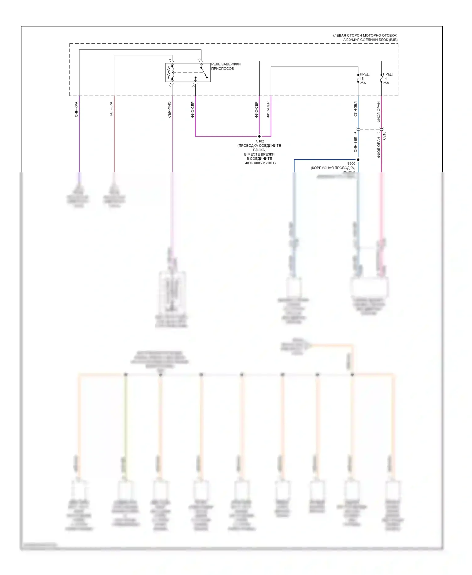Escape Ford III (2012-2015): Электросхема блока предохранителей реле (6 из 6) 