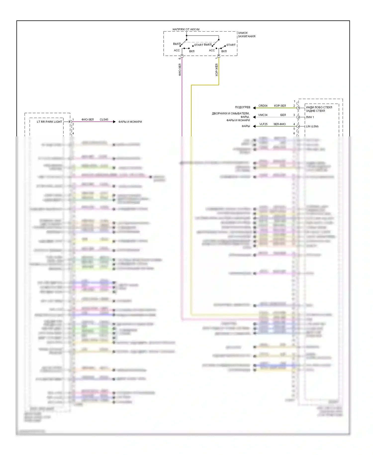 Escape Ford III (2012-2015): Электросхема блоков управления кузовом (2 из 2) 