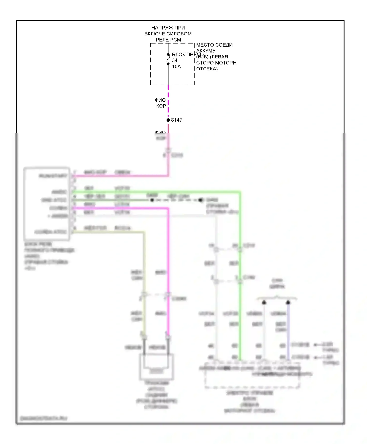 Escape Ford III (2012-2015): 2,0л турбо, awd электросхема 