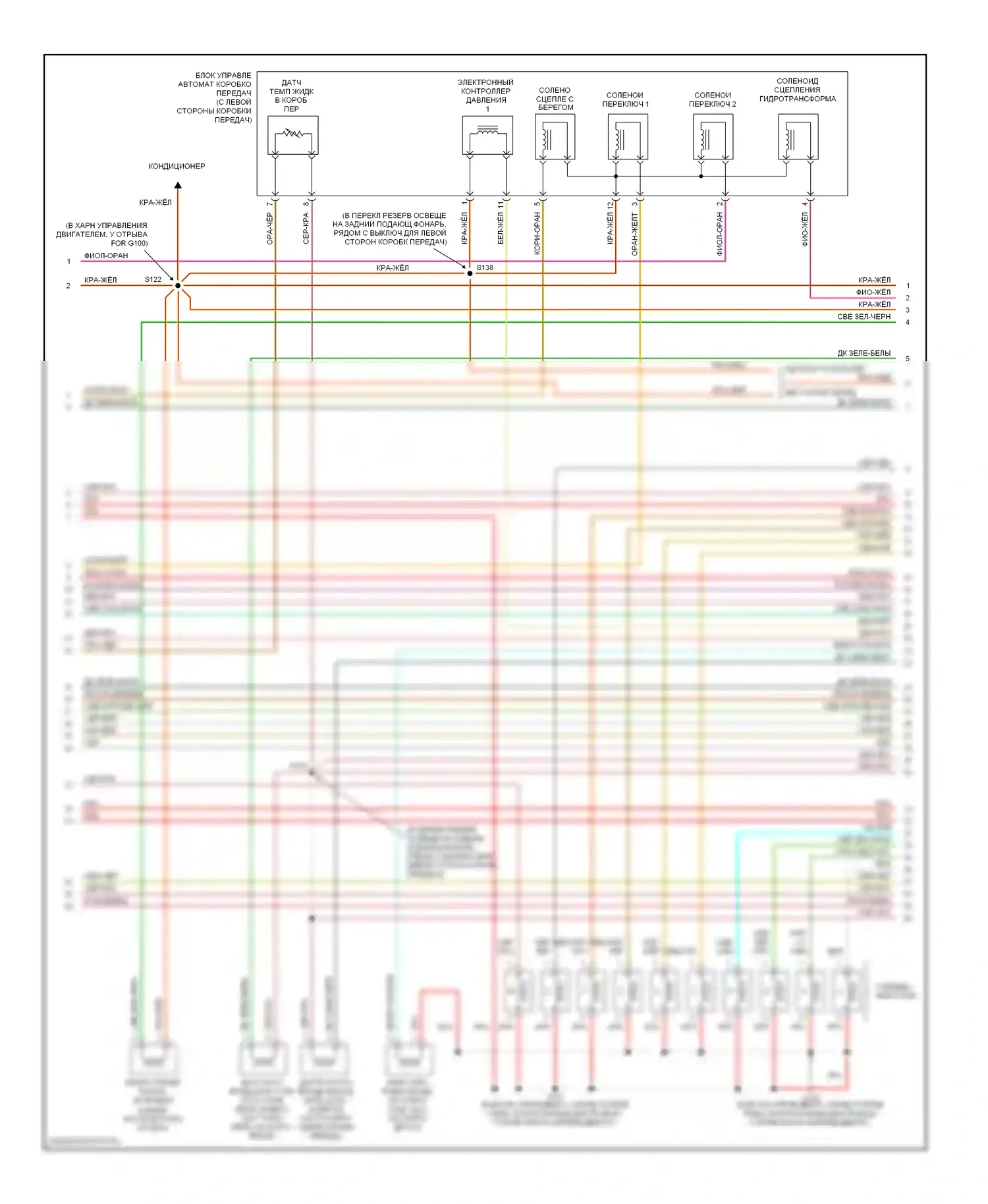 Excursion Ford I (1999-2005): Электросхема двигателя 6.8l (3 из 4) 
