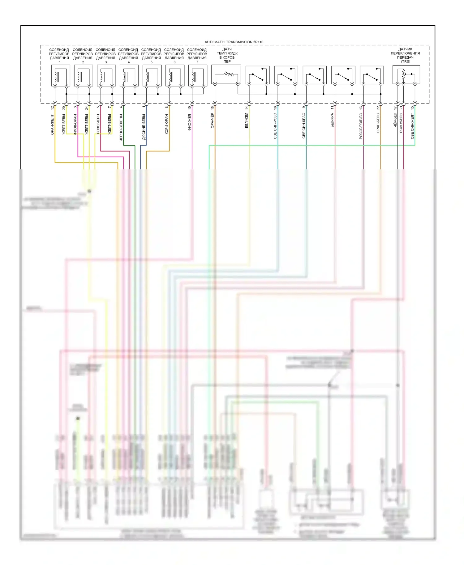 Excursion Ford I (1999-2005): 6,0л дизельного топлива, автоматическая электросхема коробки передач (2 из 2) 