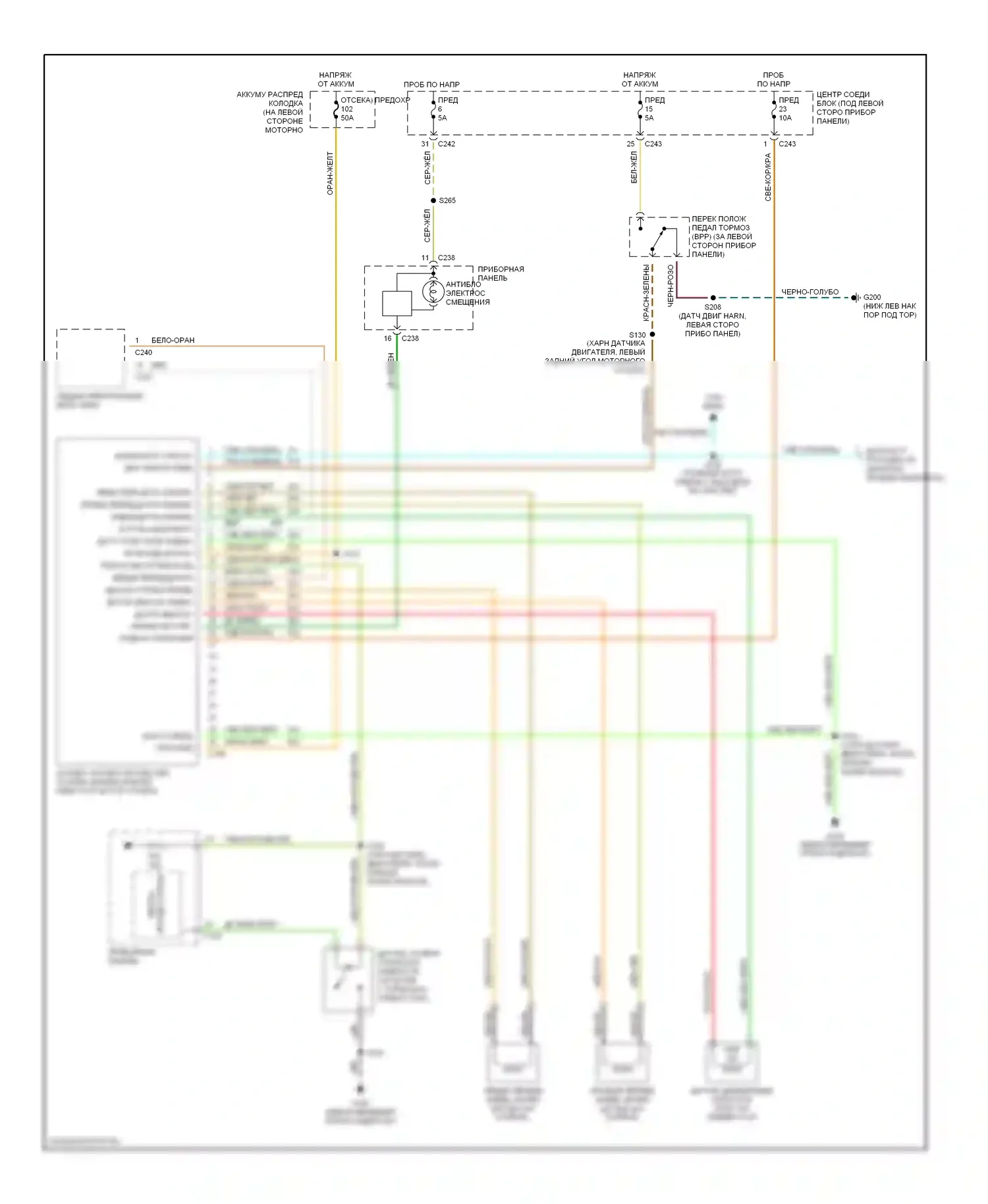 Expedition Ford I (1996-2002): Электросхемы антиблокировочной системы abs 