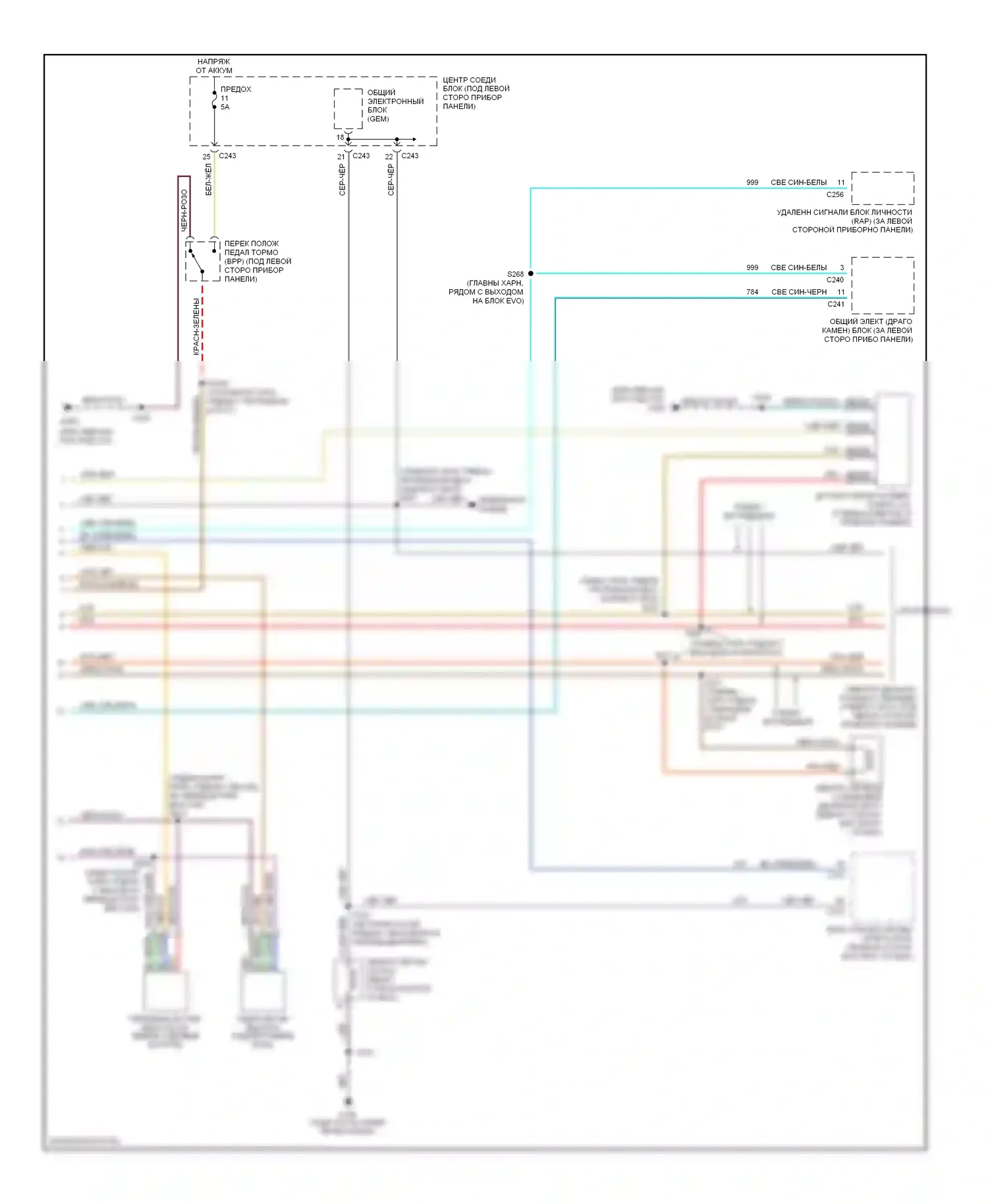 Expedition Ford I (1996-2002): Электросхема электронной подвески (2 из 2) 