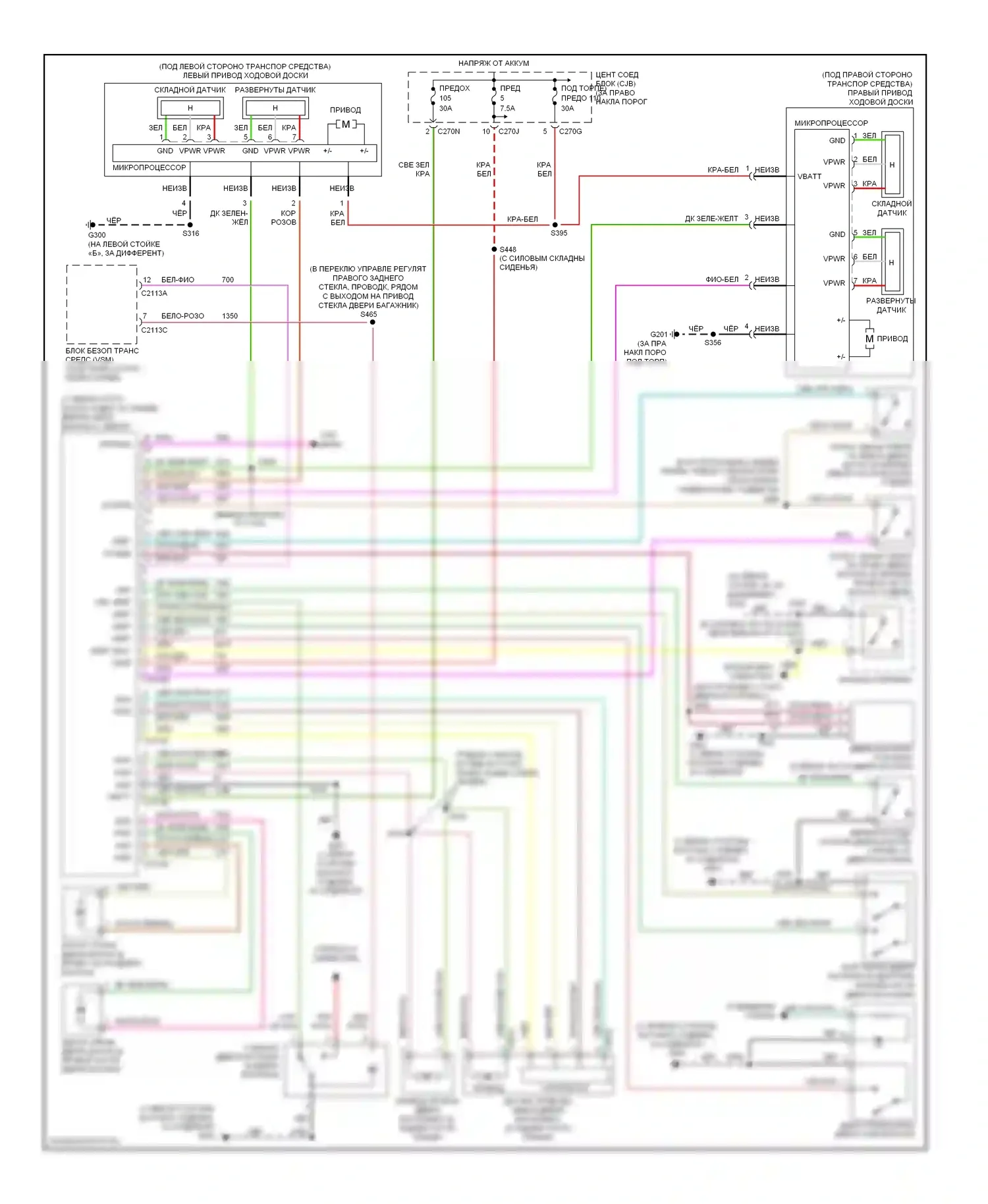 Expedition Ford II (2002-2006): Электросхема багажника, двери багажника, лючка топливного бака 