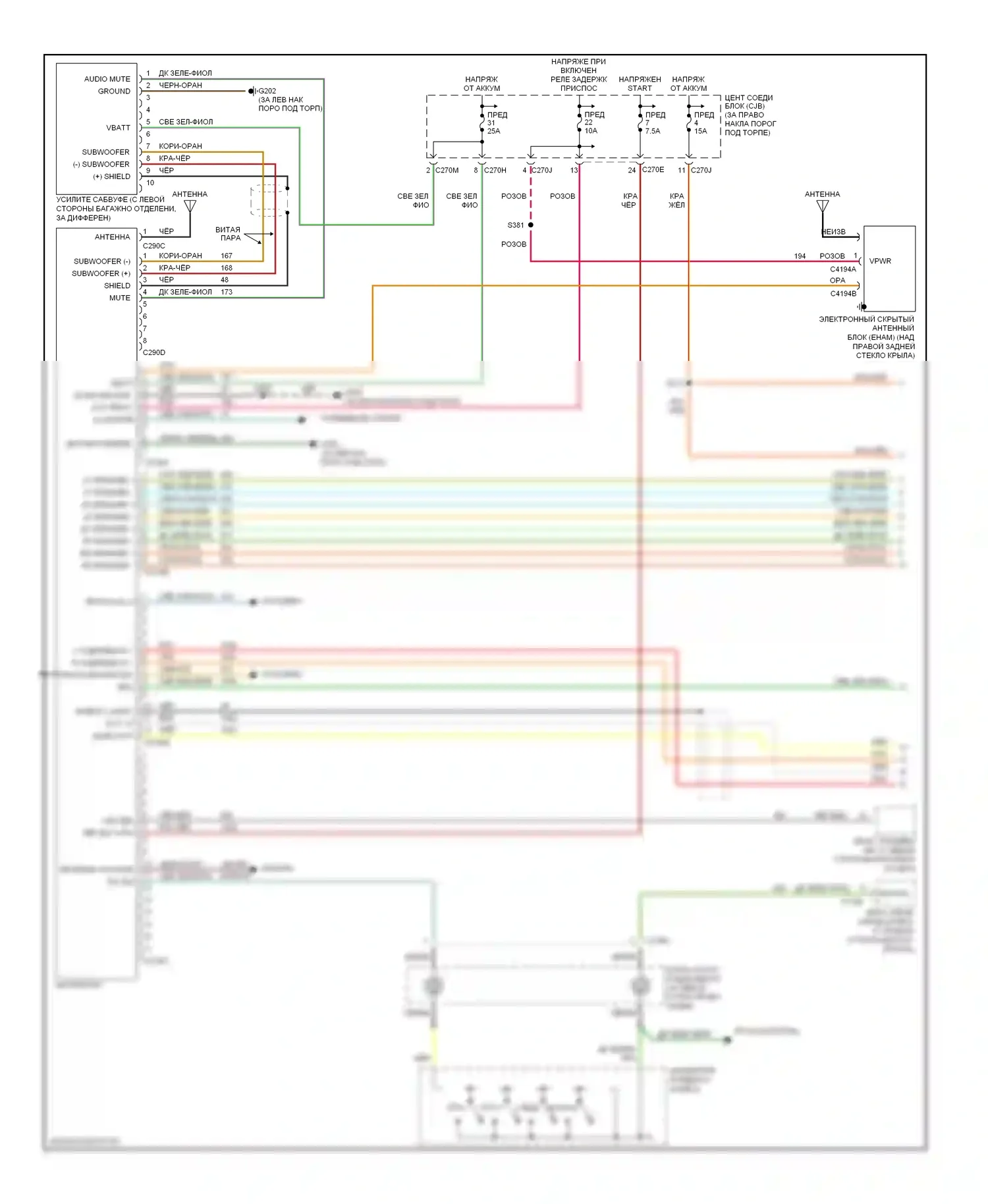 Expedition Ford II (2002-2006): Электросхема навигации (1 из 2) 
