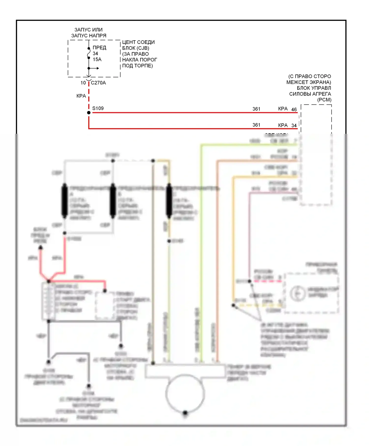 Expedition Ford II (2002-2006): Электросхема генератора 