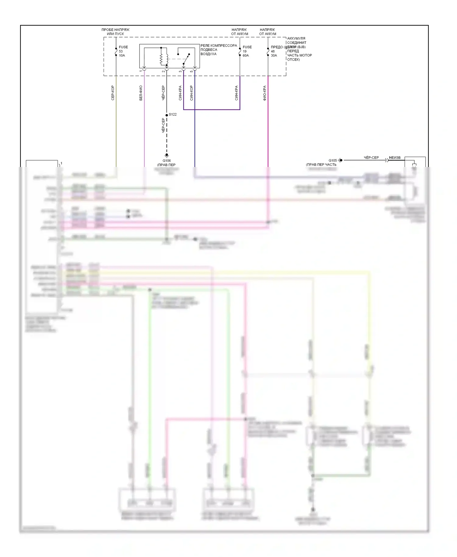 Expedition Ford III (2006-2014): Электросхема электронной подвески 