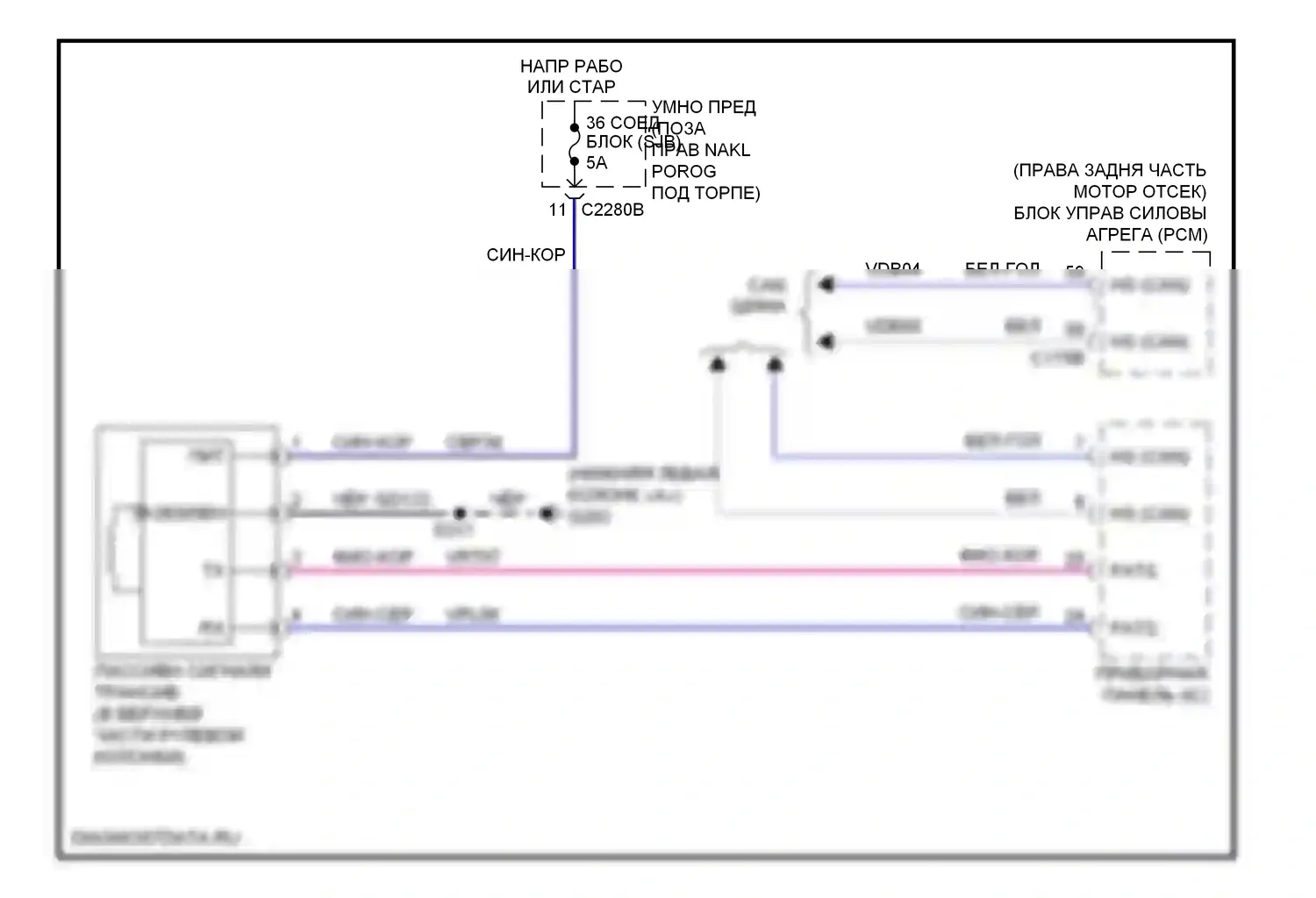 Expedition Ford III (2006-2014): Пассивная сигнализации электросхема 