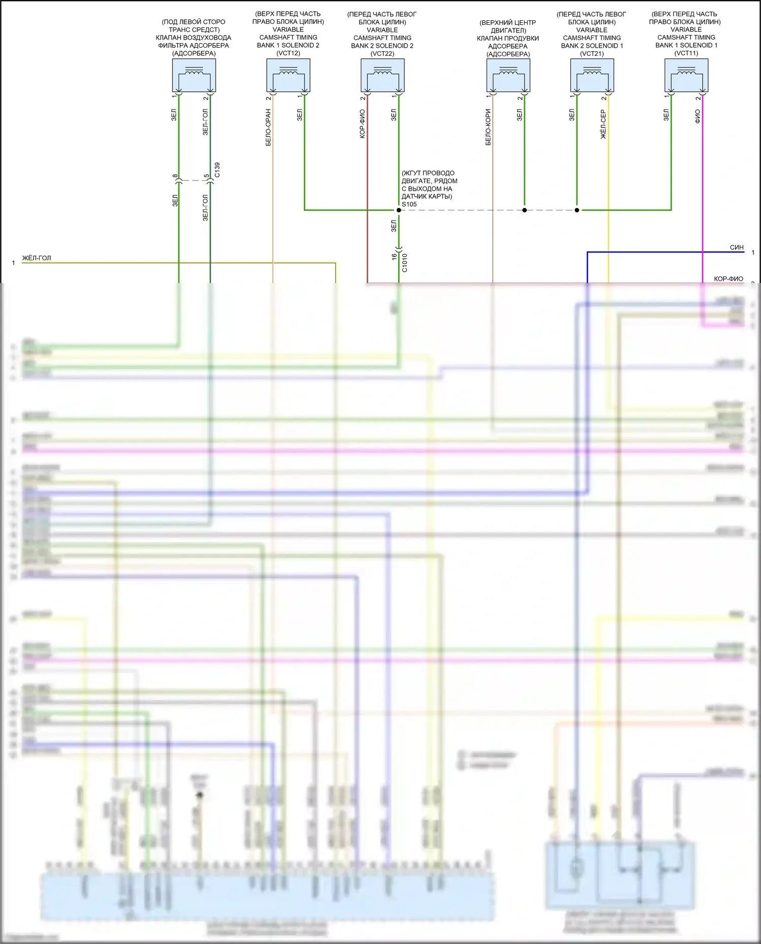 Expedition Ford IV рестайлинг (2022-2024): Электросхема двигателя 3,5л турбо (8 из 12) 