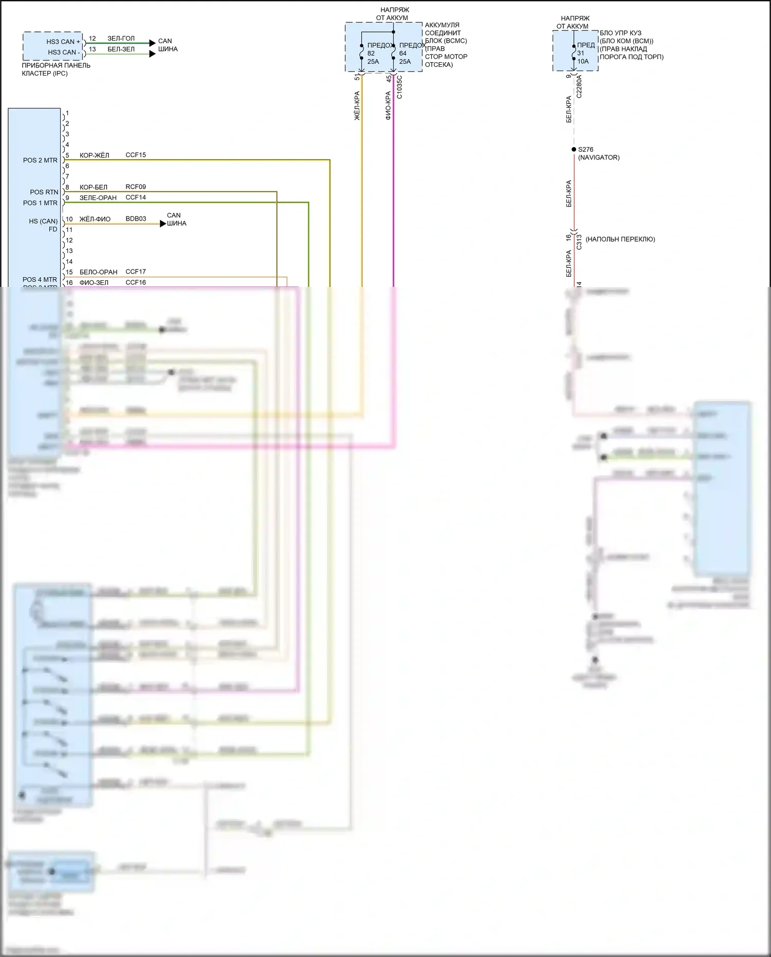 Expedition Ford IV рестайлинг (2022-2024): Электросхема 4wd 