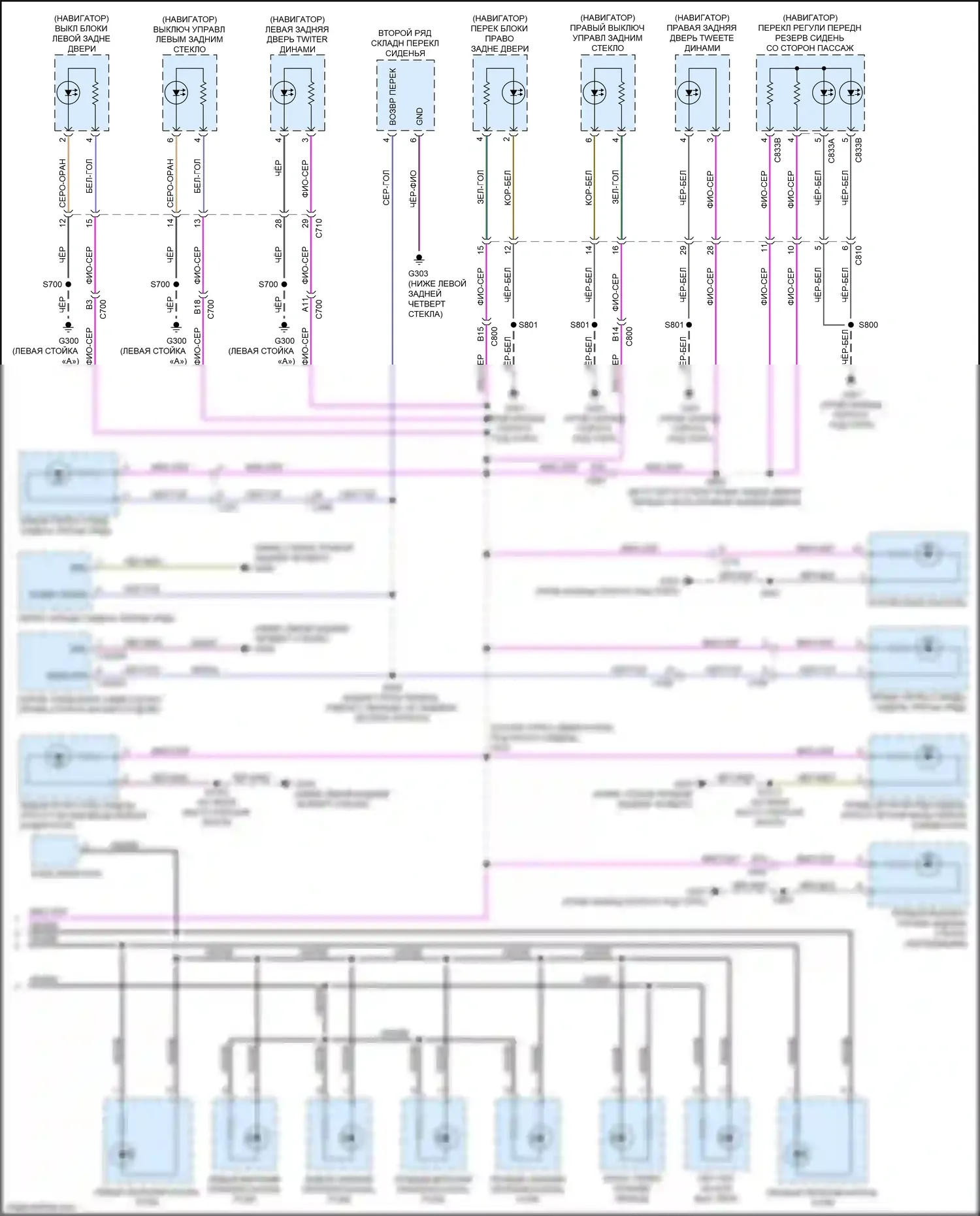 Expedition Ford IV рестайлинг (2022-2024): Электросхема подсветки приборной панели (3 из 3) 