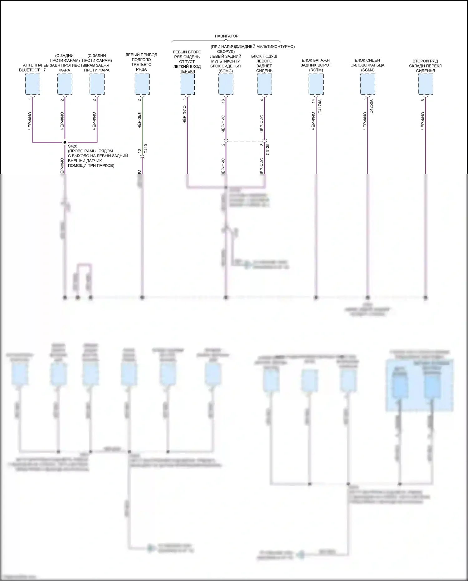 Expedition Ford IV рестайлинг (2022-2024): Электросхема распределения массы (10 из 10) 