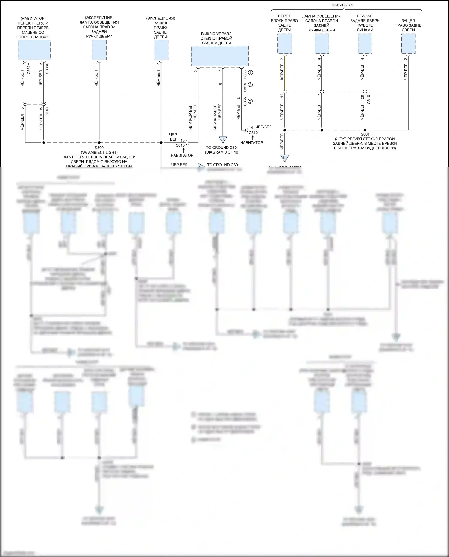 Expedition Ford IV рестайлинг (2022-2024): Электросхема распределения массы (9 из 10) 