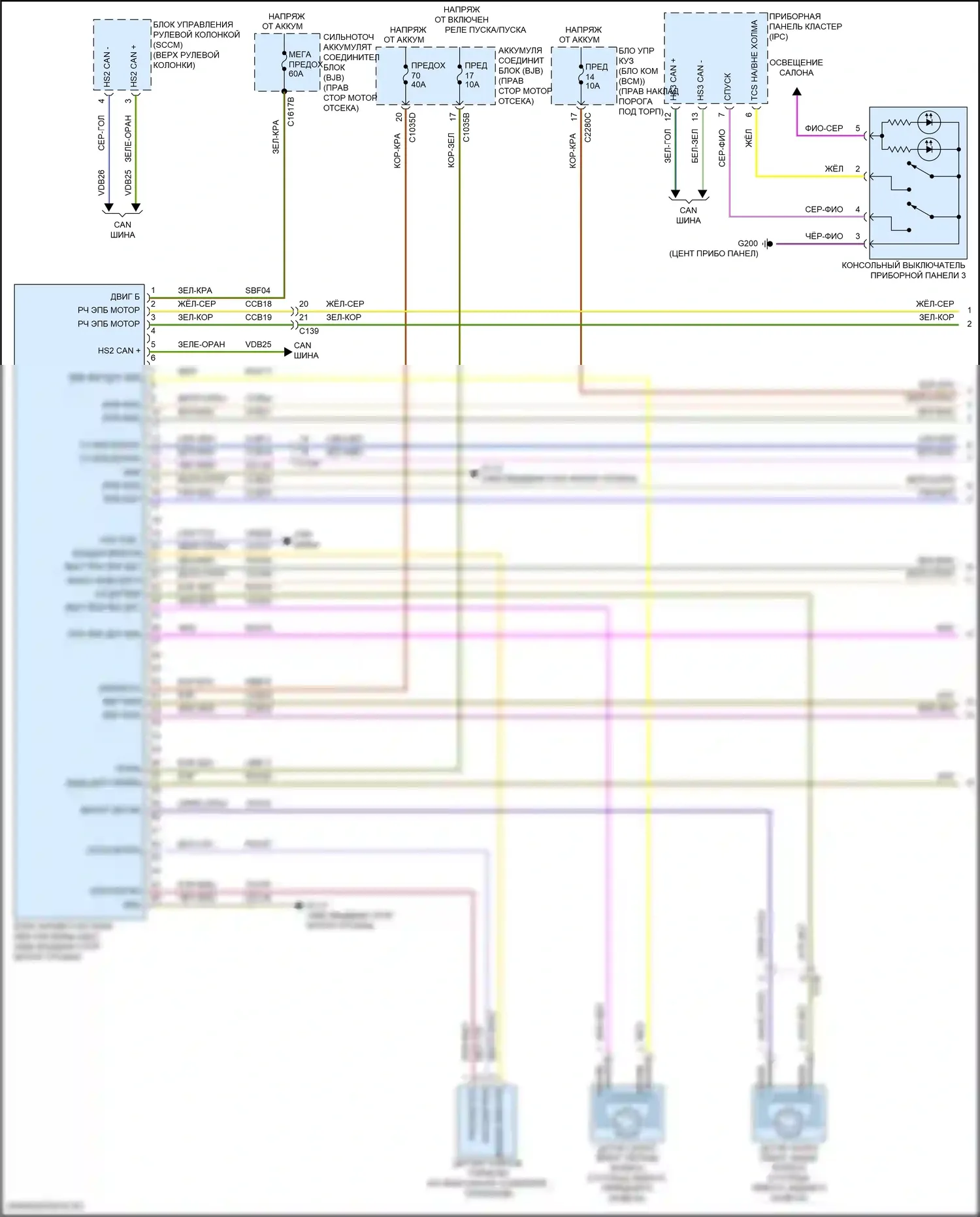 Expedition Ford IV (2017-2022): Антиблокировочная система abs электросхема (1 из 2) 