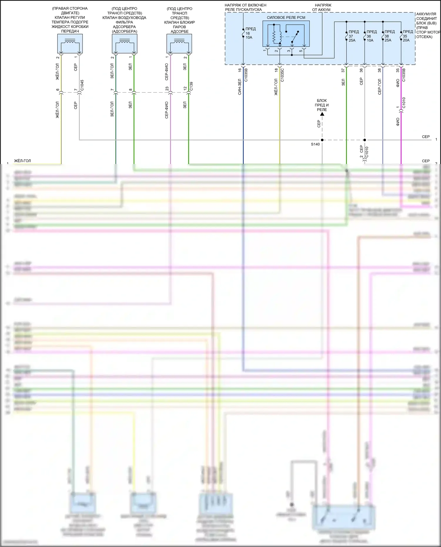 Expedition Ford IV (2017-2022): Электросхема двигателя 3,5л турбо (2 из 7) 