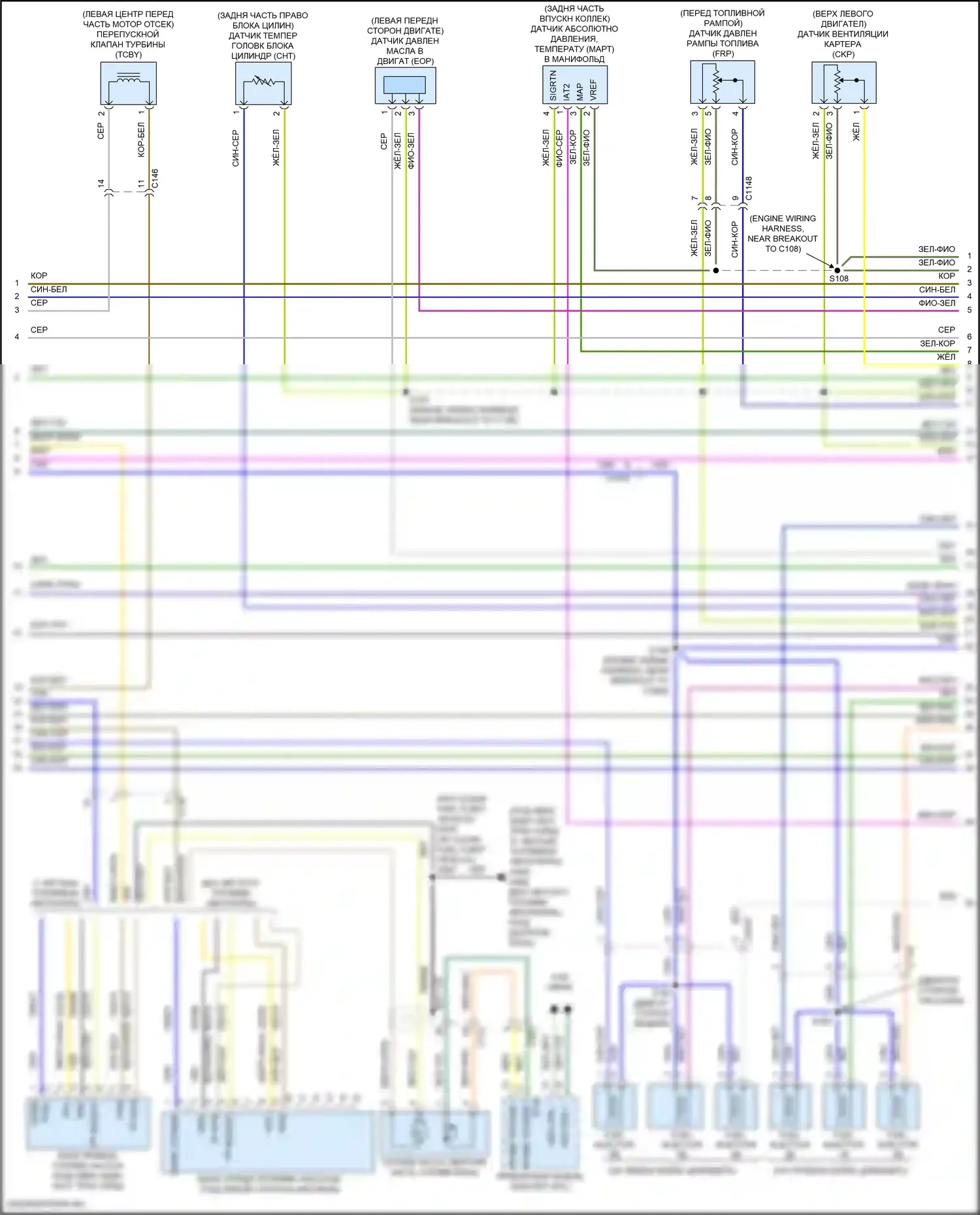 Expedition Ford IV (2017-2022): Электросхема двигателя 3,5л турбо (5 из 7) 