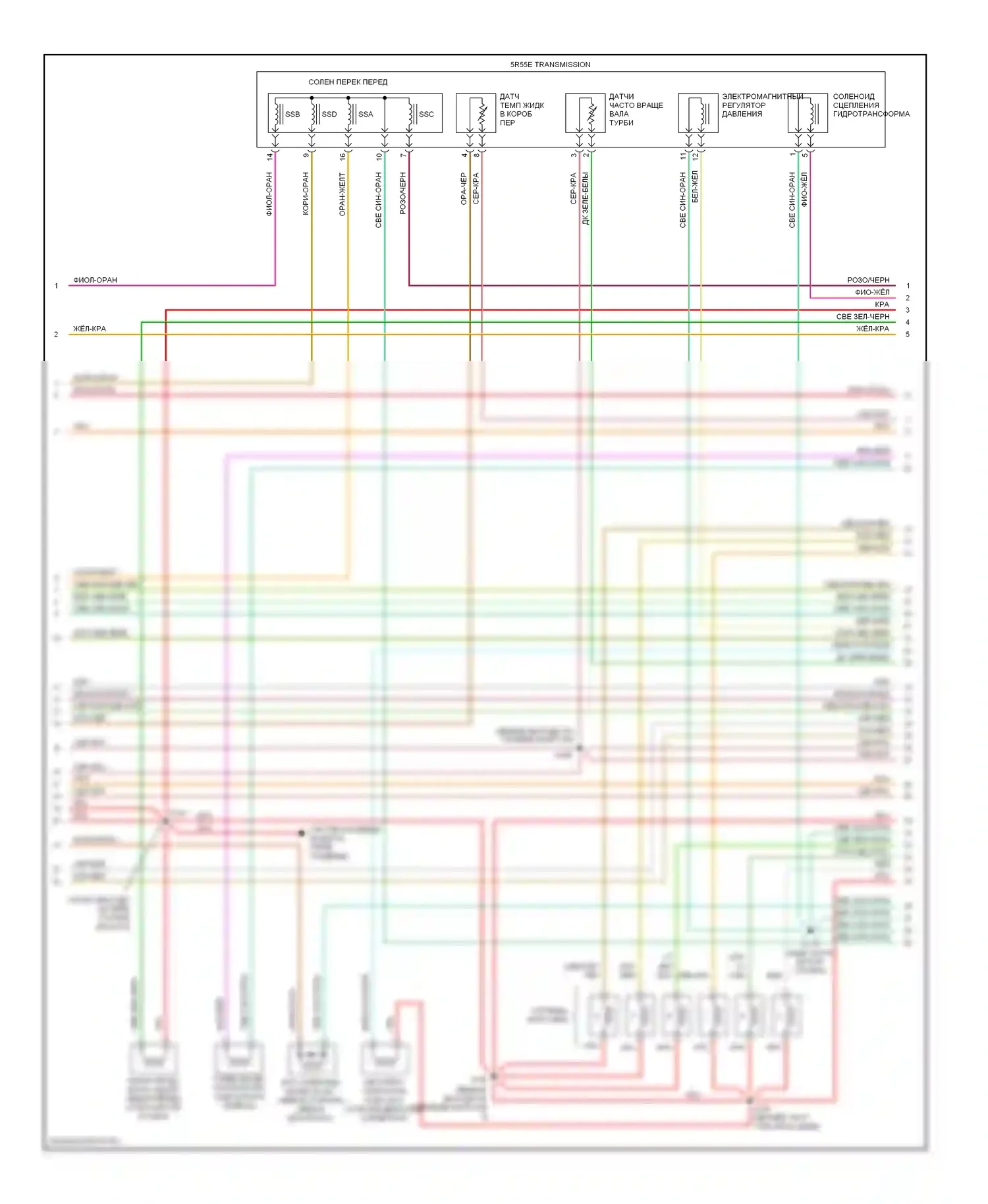 Explorer Ford II (1994-2003): Электросхема двигателя 4.0l sohcs (3 из 4) 
