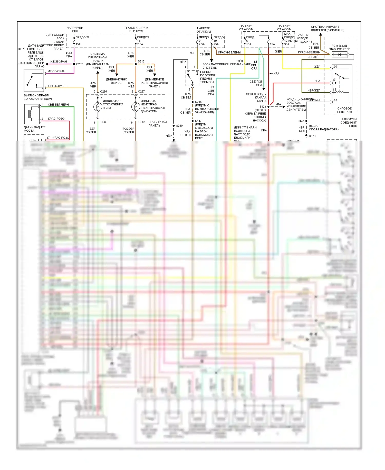 Explorer Ford II (1994-2003): 4.0l sohc, электросхема автоматической коробки передач, 5r55e 