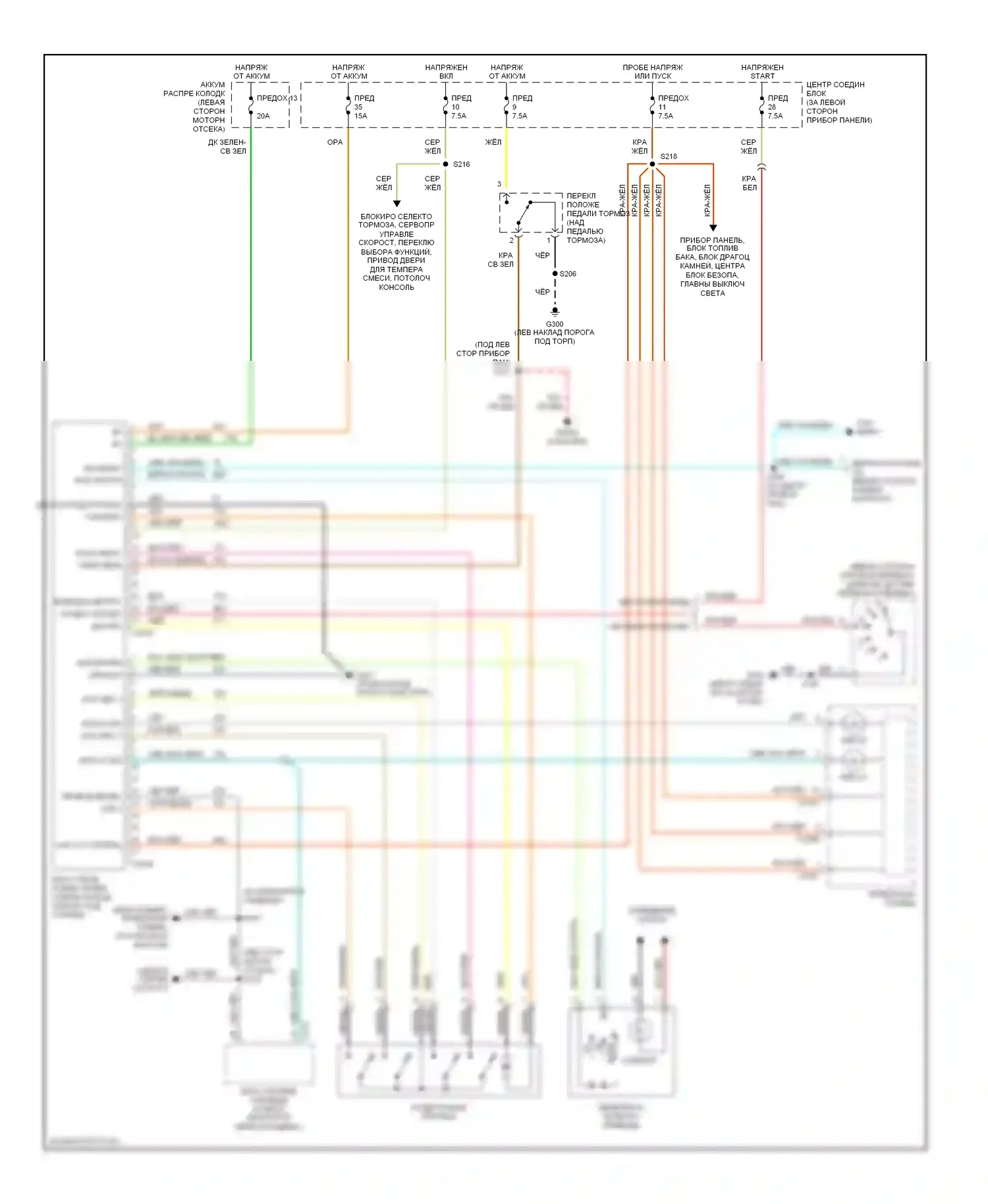 Explorer Ford II (1994-2003): Электросхема 4wd, поздний выпуск 