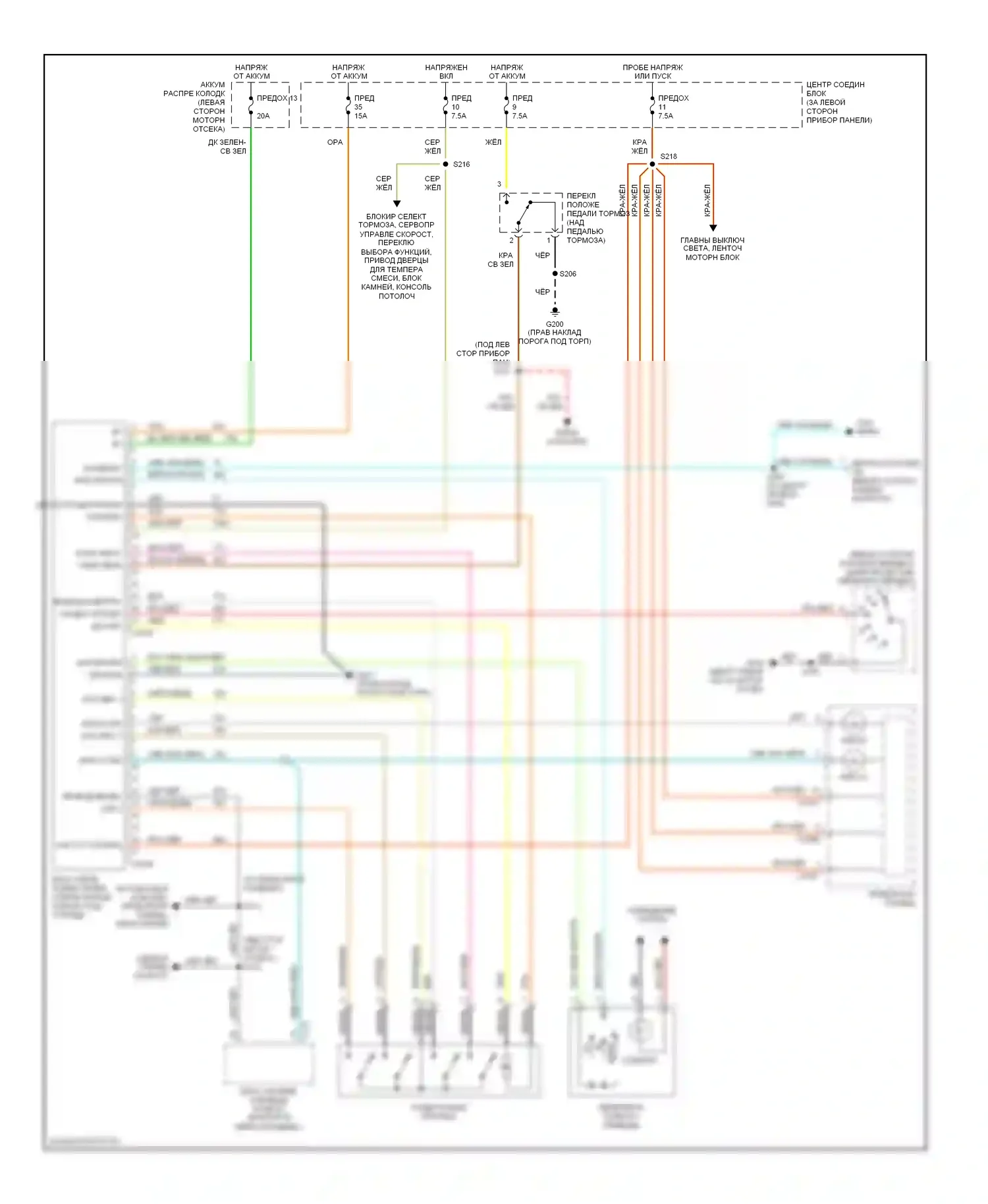 Explorer Ford II (1994-2003): Электросхема 4wd, ранний выпуск 