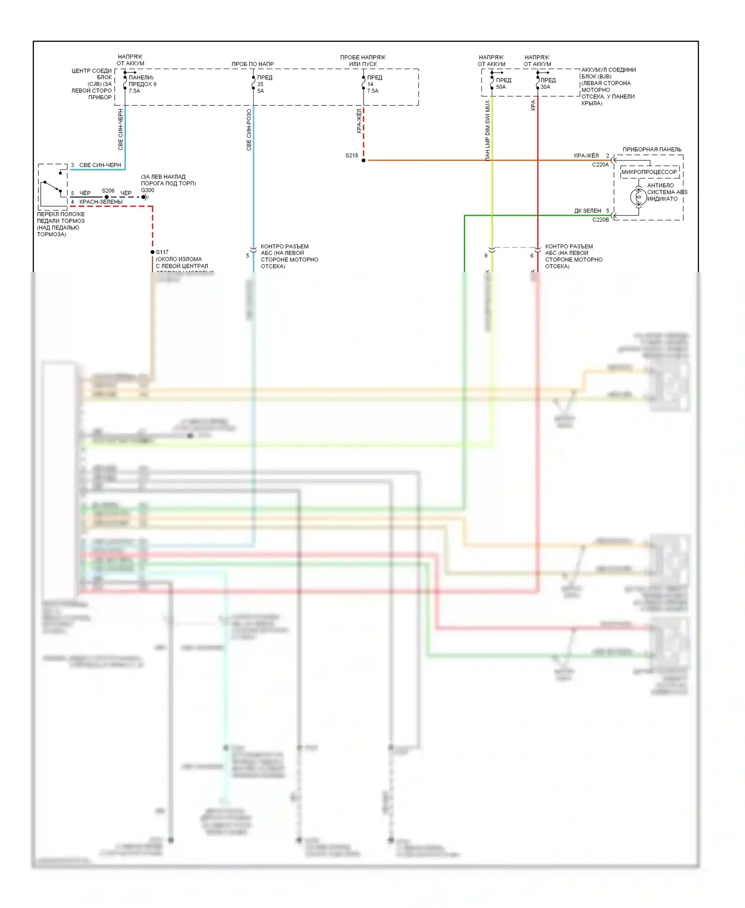 Explorer Ford III (2001-2006): Антиблокировочная система abs электросхема 