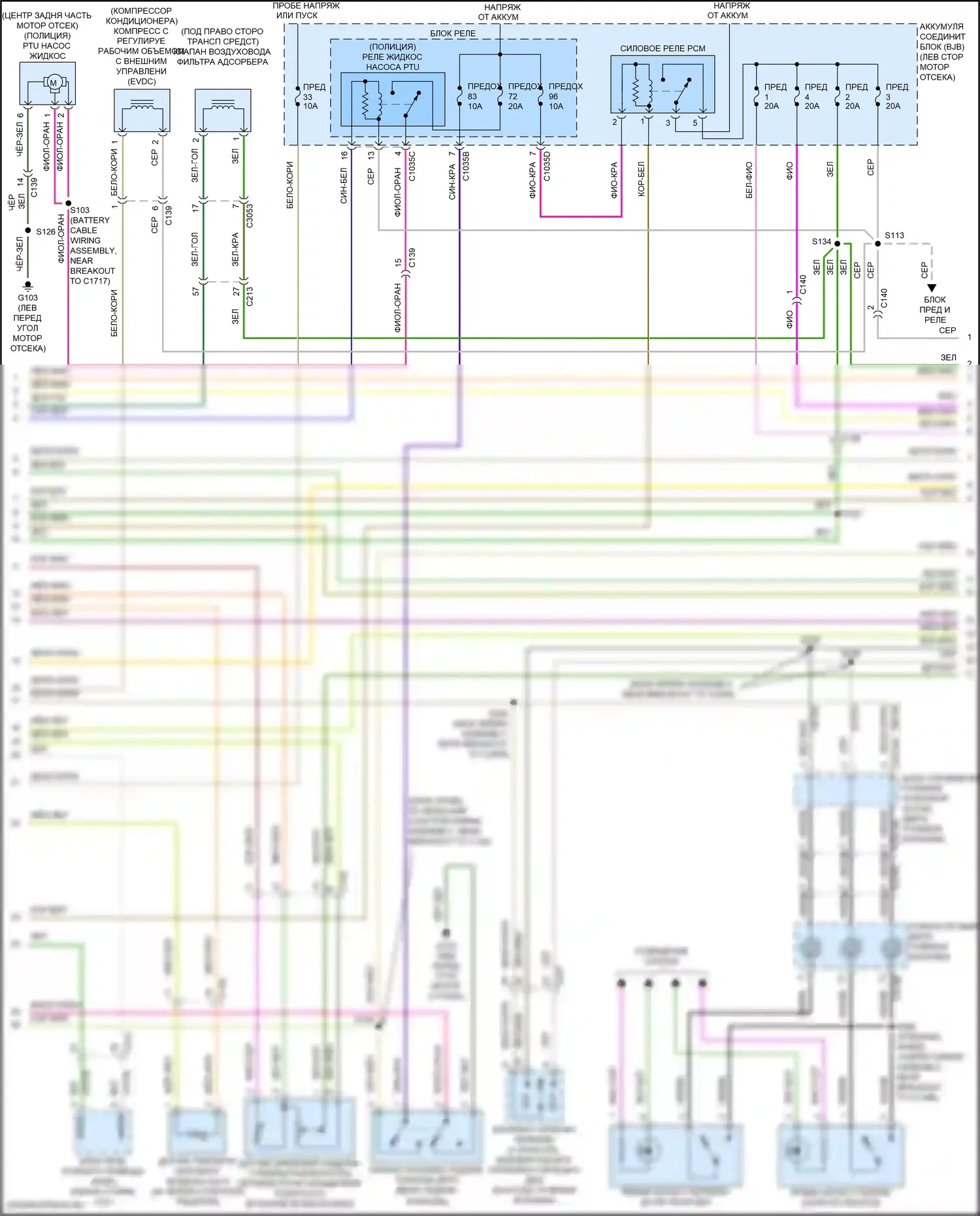 Explorer Ford V рестайлинг 2 (2017-2019): Электросхема двигателя 3,5л турбо (2 из 7) 