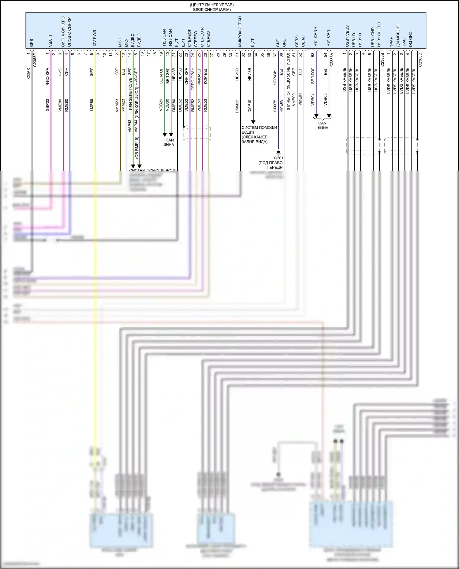 Explorer Ford V рестайлинг 2 (2017-2019): Магнитола электросхема, с платиной (4 из 5) 