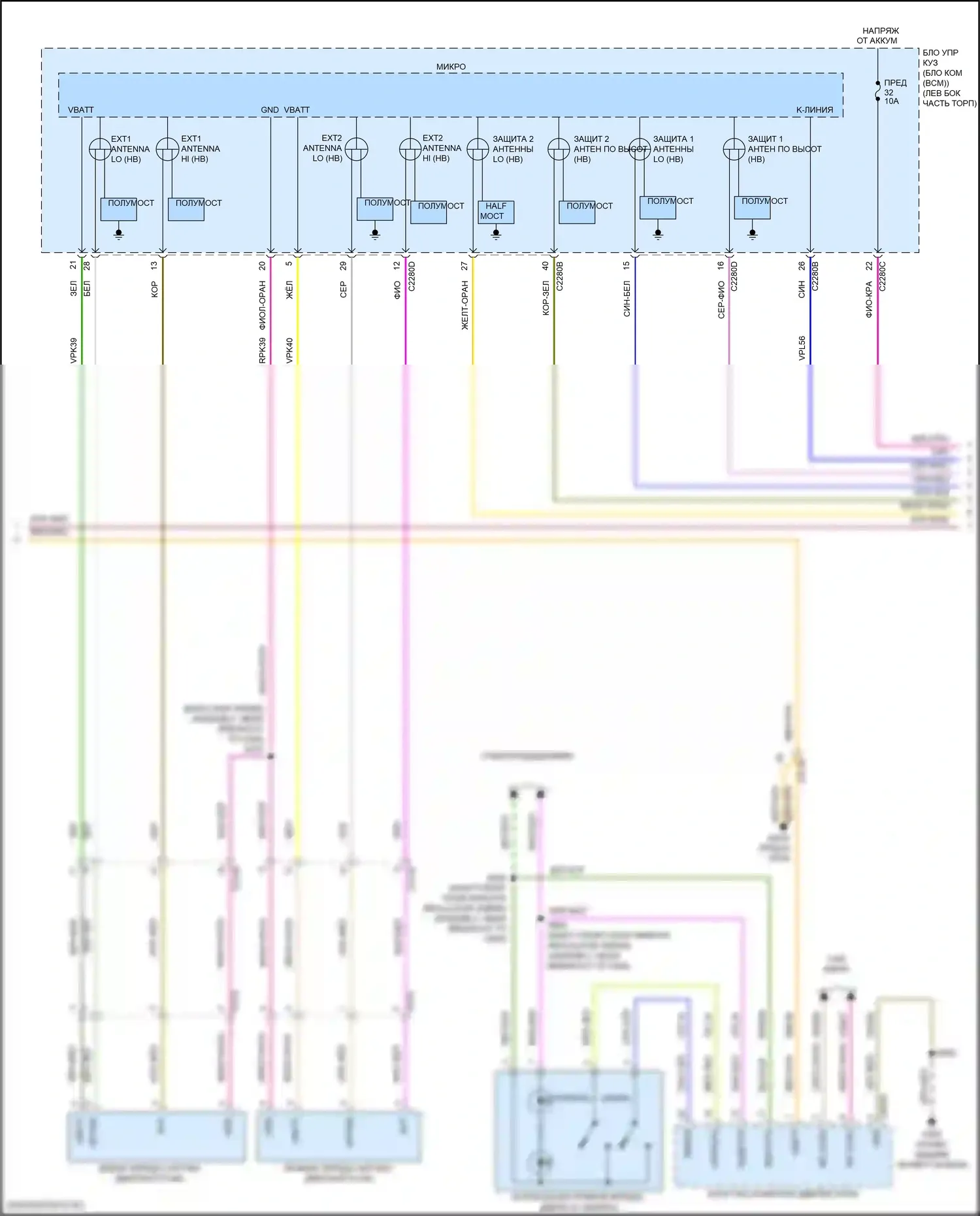 Explorer Ford V рестайлинг 2 (2017-2019): Электросхема защиты от взлома (2 из 5) 