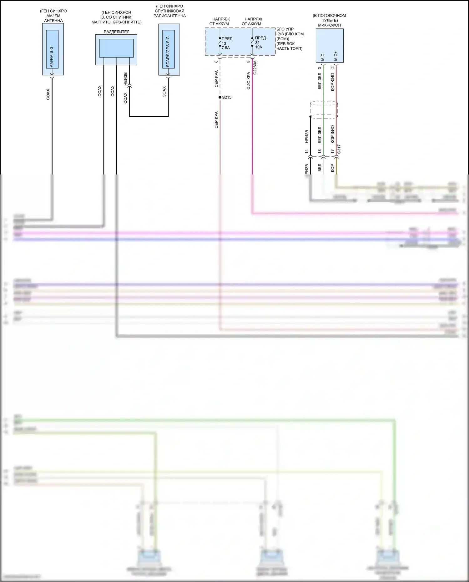 Explorer Ford V рестайлинг 2 (2017-2019): Электросхема навигации, без платины (3 из 5) 