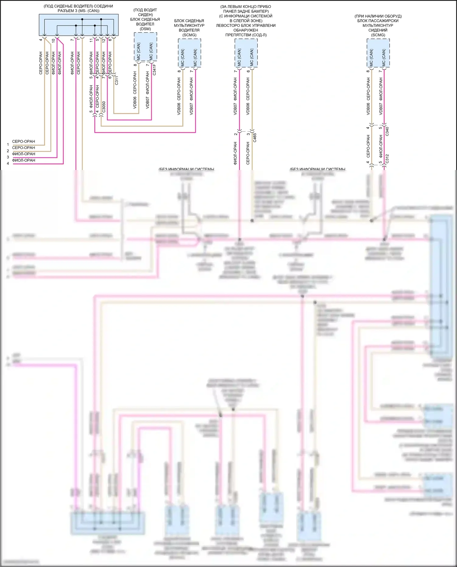 Explorer Ford V рестайлинг (2015-2018): Can шина электросхема (5 из 5) 