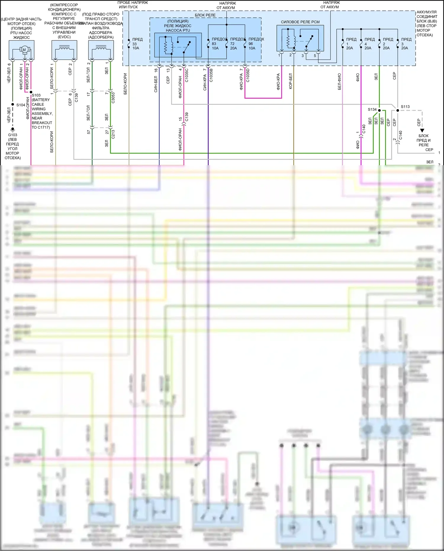 Explorer Ford V рестайлинг (2015-2018): Электросхема двигателя 3,5л турбо (2 из 7) 