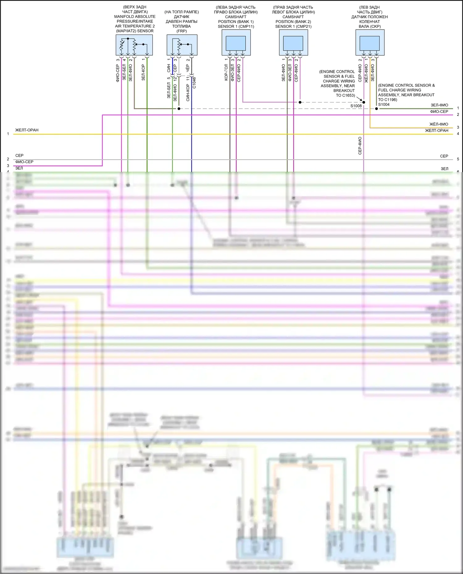 Explorer Ford V рестайлинг (2015-2018): Электросхема двигателя 3,5л турбо (5 из 7) 