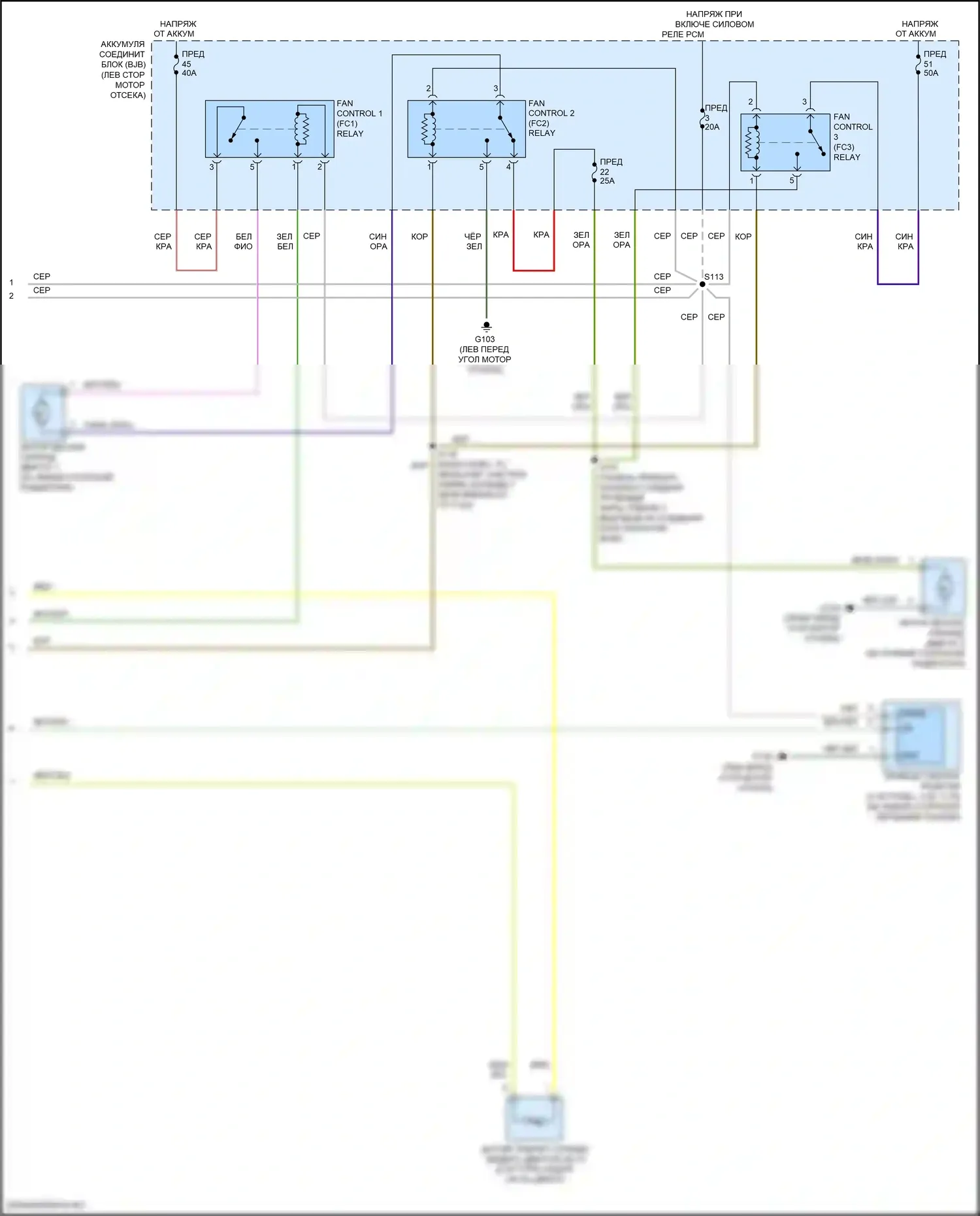 Explorer Ford V рестайлинг (2015-2018): Электросхема климат контроля (4 из 4) 