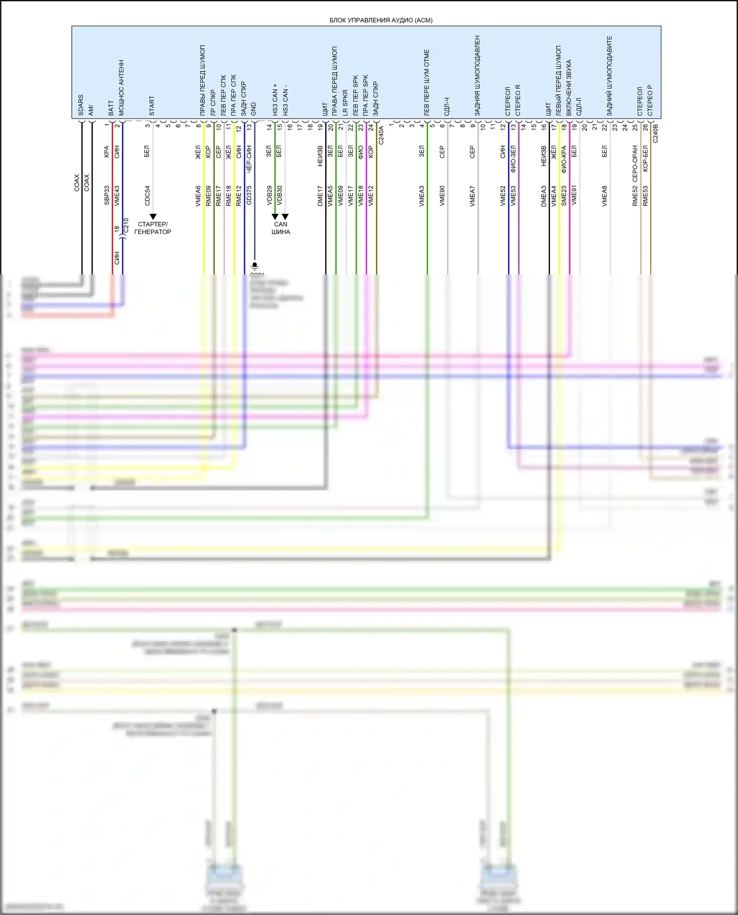 Explorer Ford V рестайлинг (2015-2018): Электросхема навигации, без платины (2 из 5) 