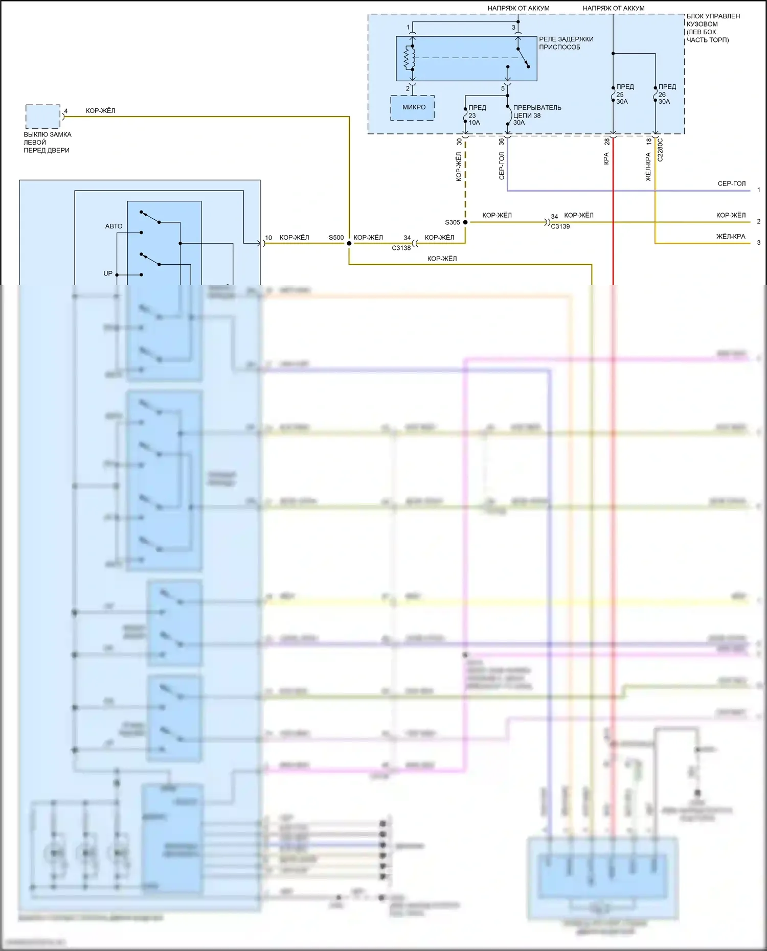 Explorer Ford V рестайлинг (2015-2018): Стеклоподъемники электросхема, xlt, ограниченная и спортивная (1 из 2) 