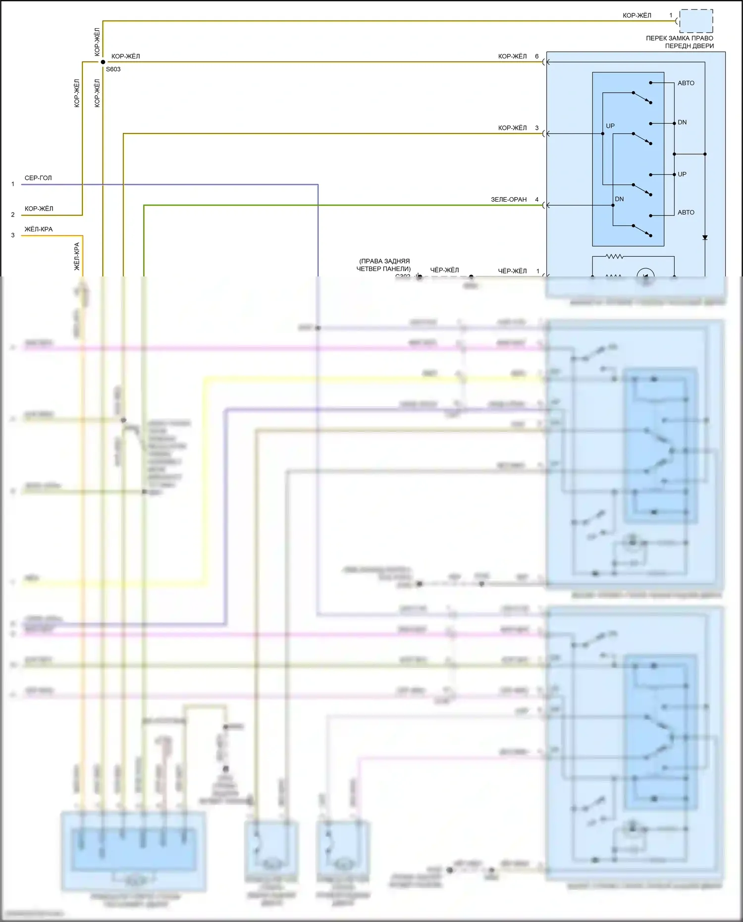Explorer Ford V рестайлинг (2015-2018): Стеклоподъемники электросхема, xlt, ограниченная и спортивная (2 из 2) 