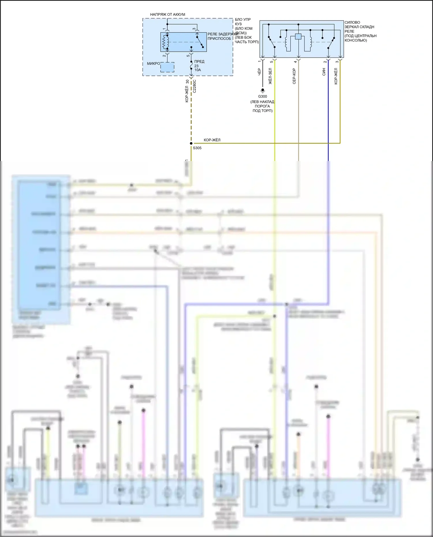Explorer Ford V рестайлинг (2015-2018): Управления зеркалами заднего вида электросхема, спорт 