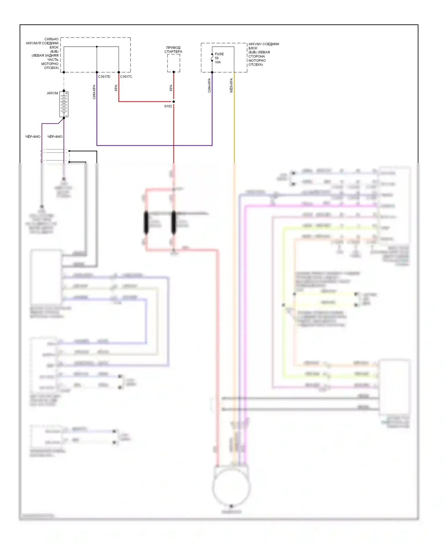 Explorer Ford V (2010-2015): Электросхема генератора 
