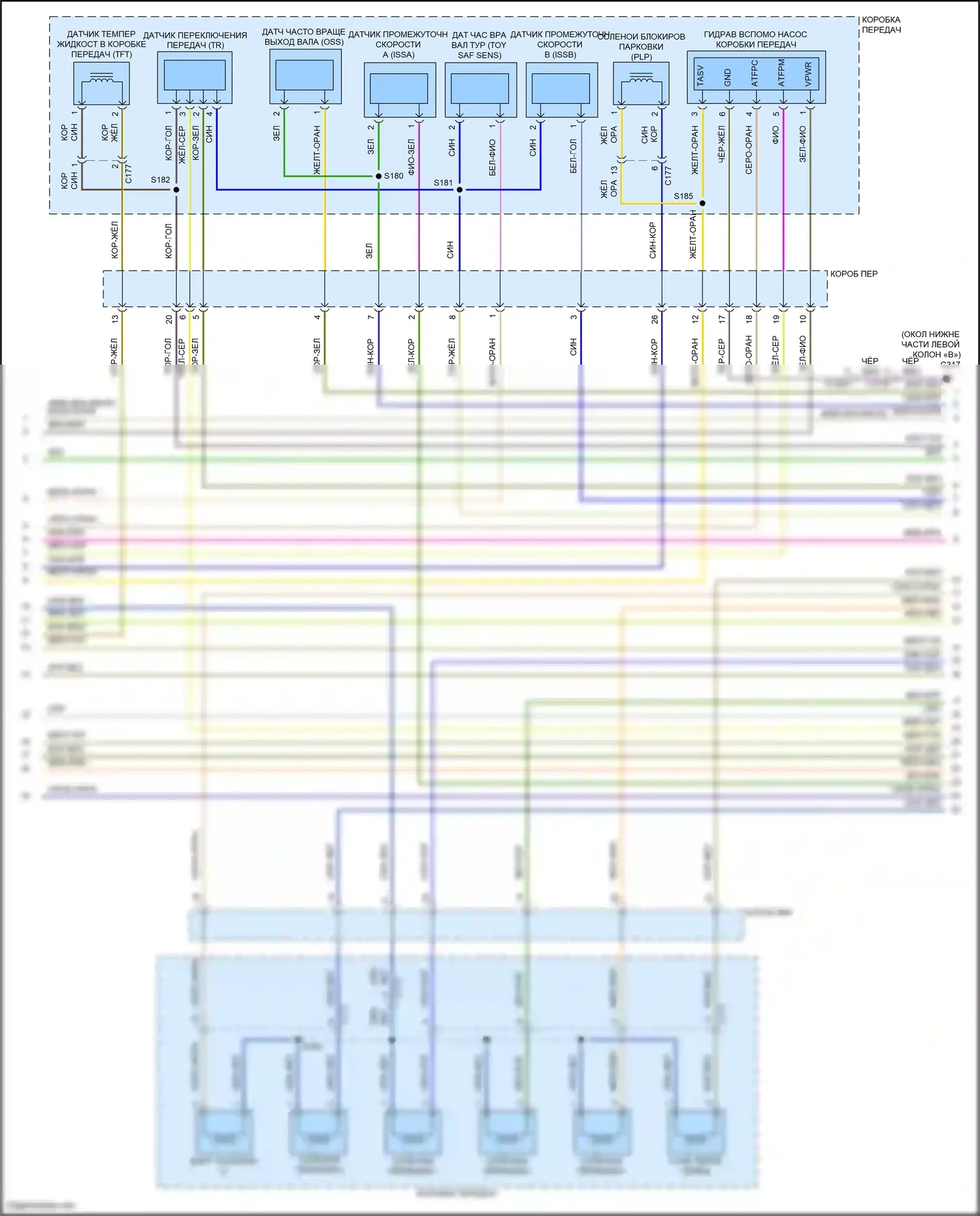 Explorer Ford VI рестайлинг (2022-2024): Электросхема двигателя 2.3л турбо (5 из 9) 