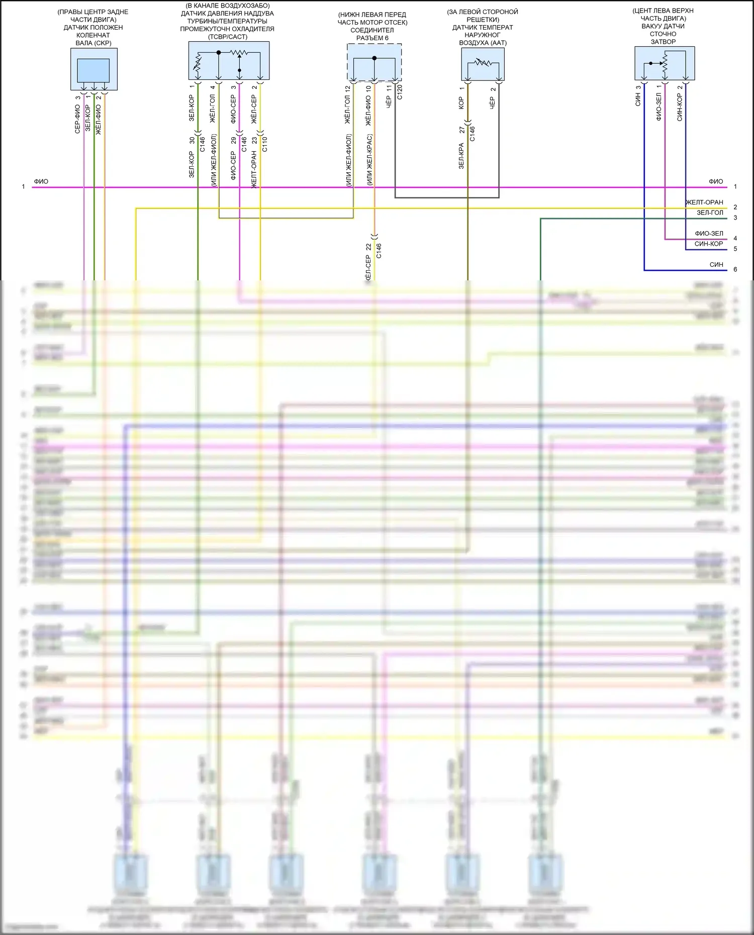 Explorer Ford VI рестайлинг (2022-2024): Электросхема двигателя 3,0л турбо (10 из 12) 