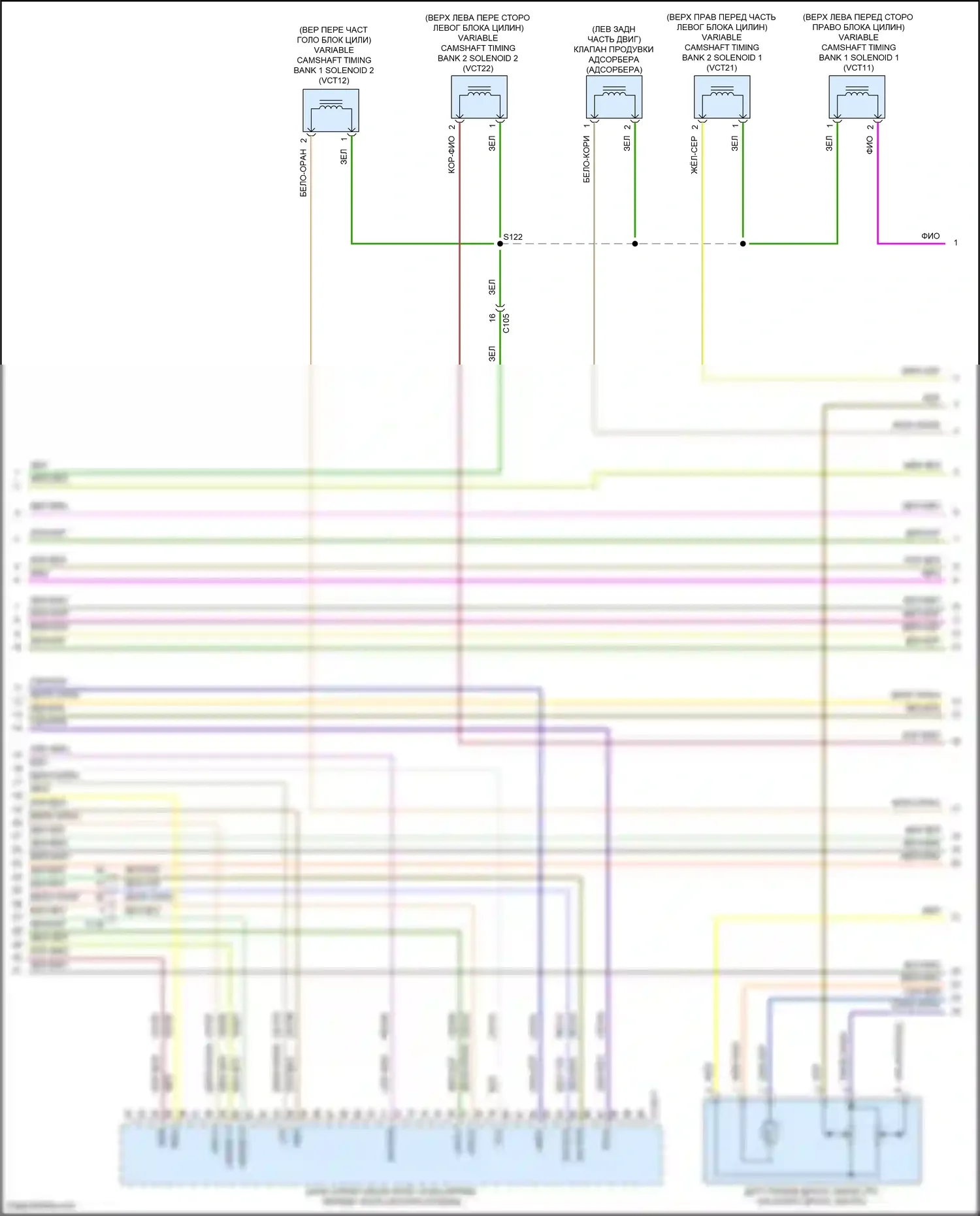 Explorer Ford VI рестайлинг (2022-2024): Электросхема двигателя 3,0л турбо (8 из 12) 